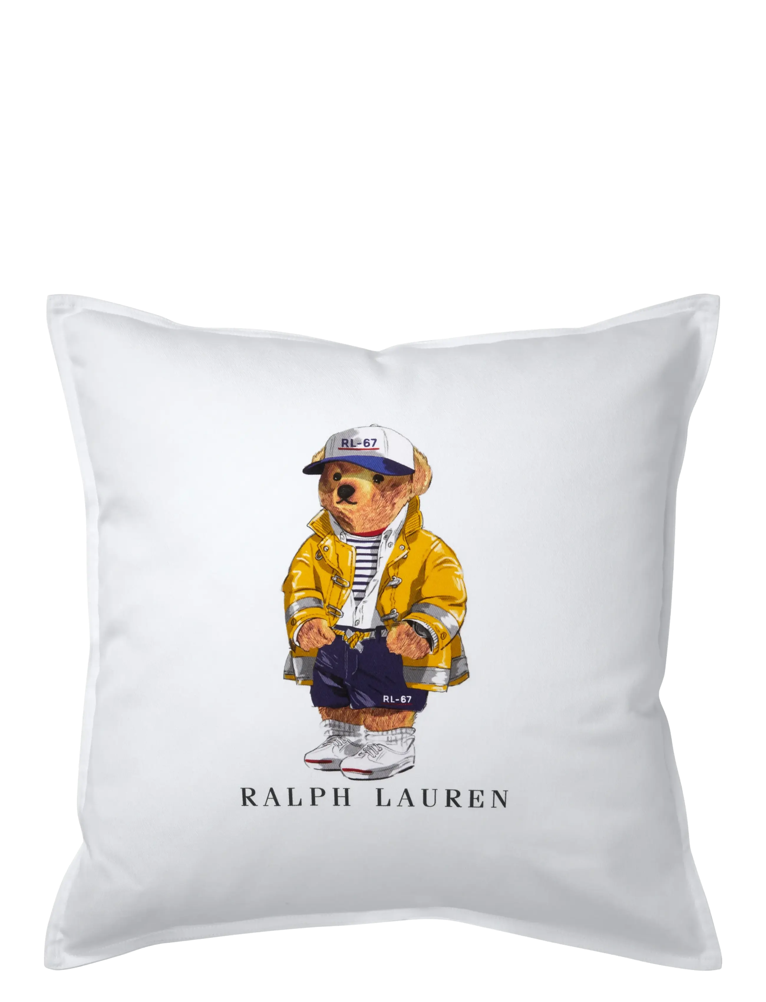 Ralph Lauren Home Rl67Bear Cushion Cover, 50X50 cm, White, Puder & Tæpper > Pudebetræk, Unisex