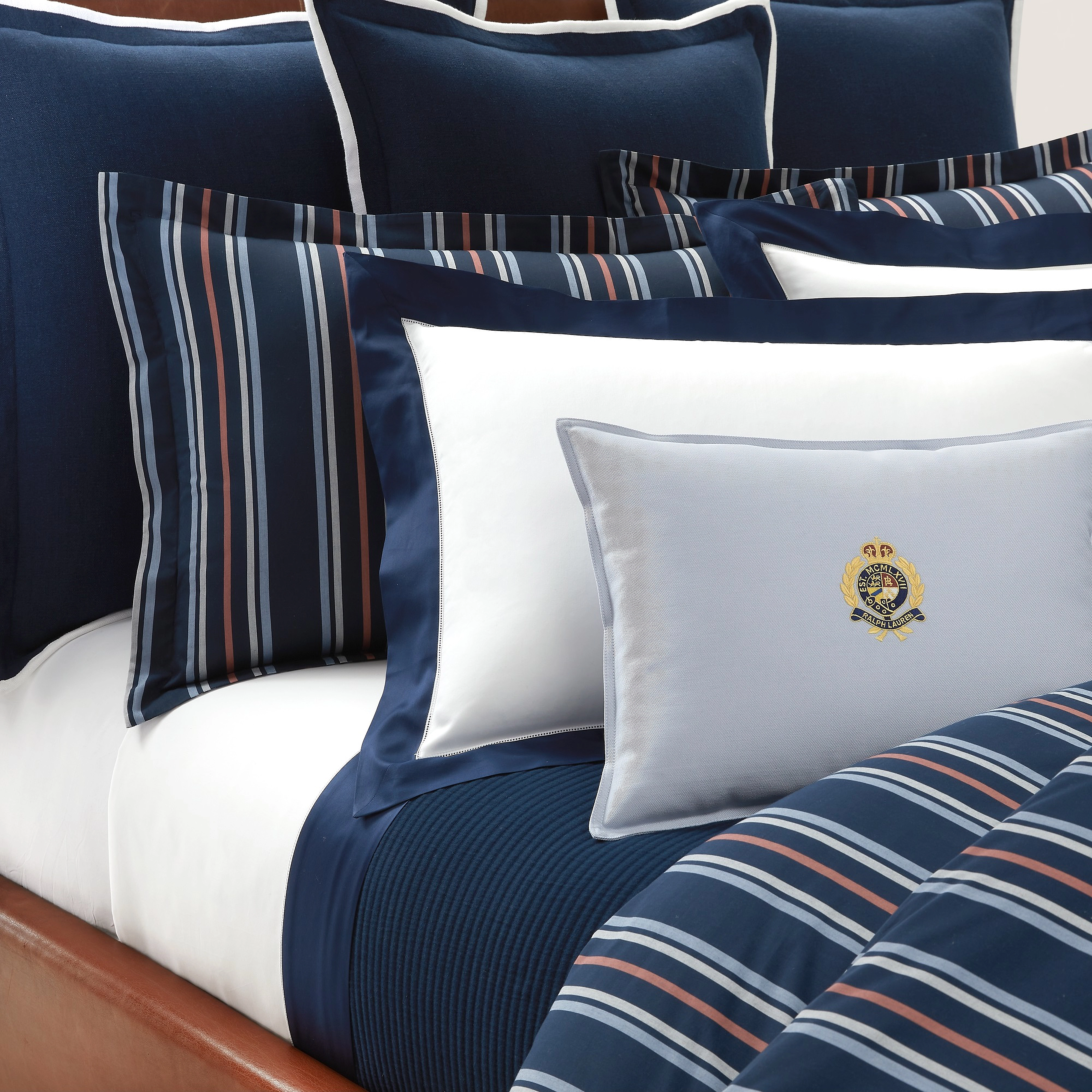 Ralph Lauren Home - BAYLEE Duvet cover - housses de couette - navyred - 3