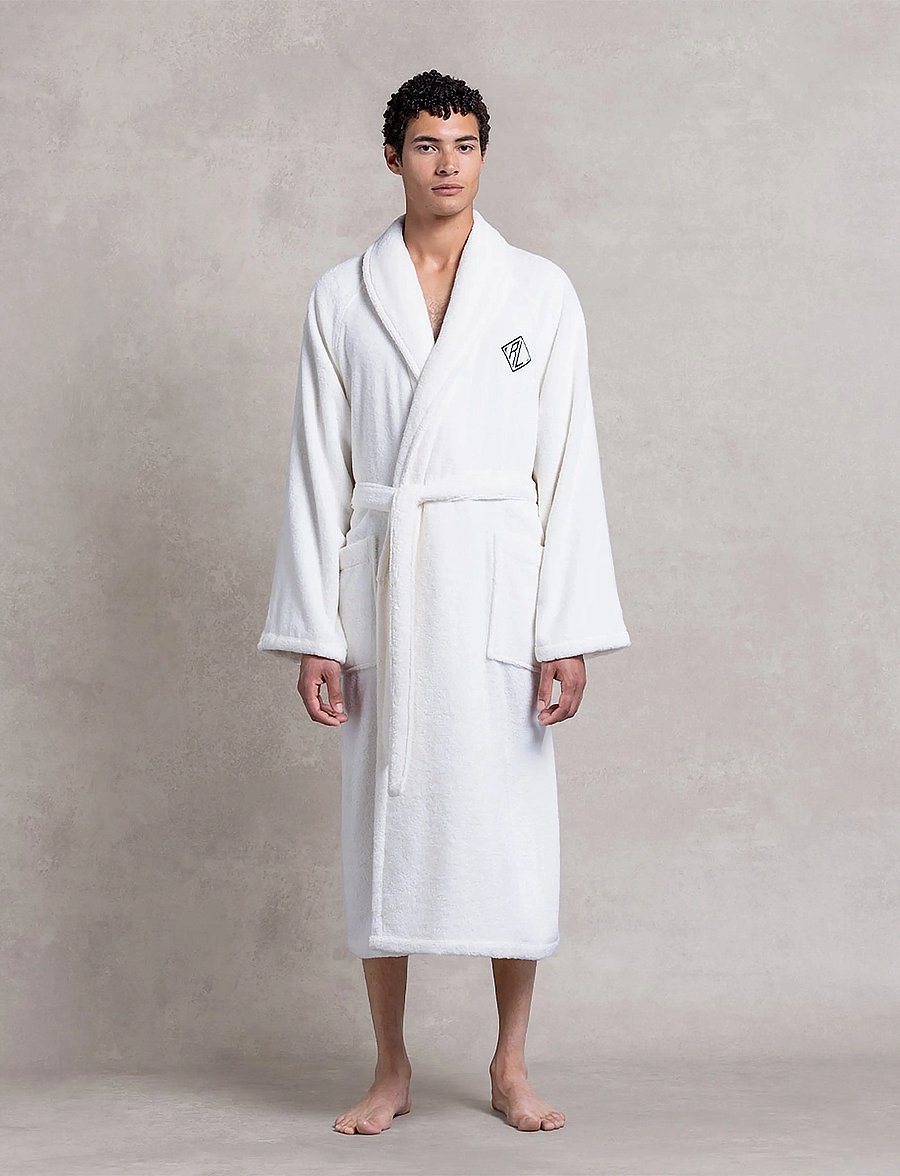 Ralph Lauren Home - LANGDON Bath robe - alltags-style - white - 0
