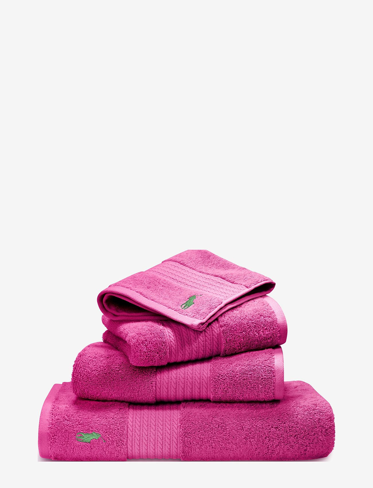 Ralph Lauren Home - POLO PLAYER Wash towel - laagste prijzen - pink - 0