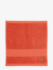 Ralph Lauren Home - POLO PLAYER Wash towel - laveste priser - tangerine - 0