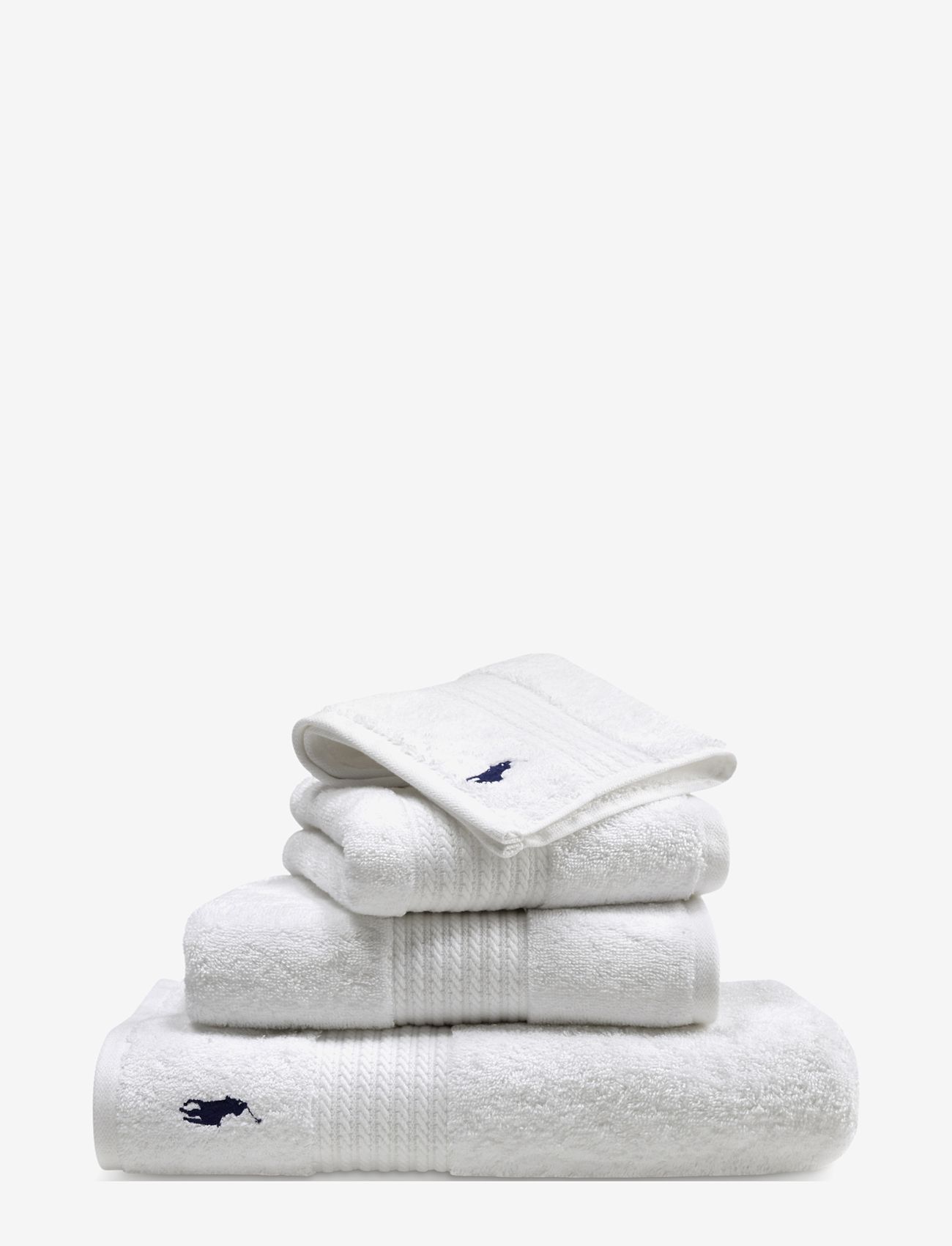 Ralph Lauren Home - PLAYER Bath towel - badehåndklæder - white - 1