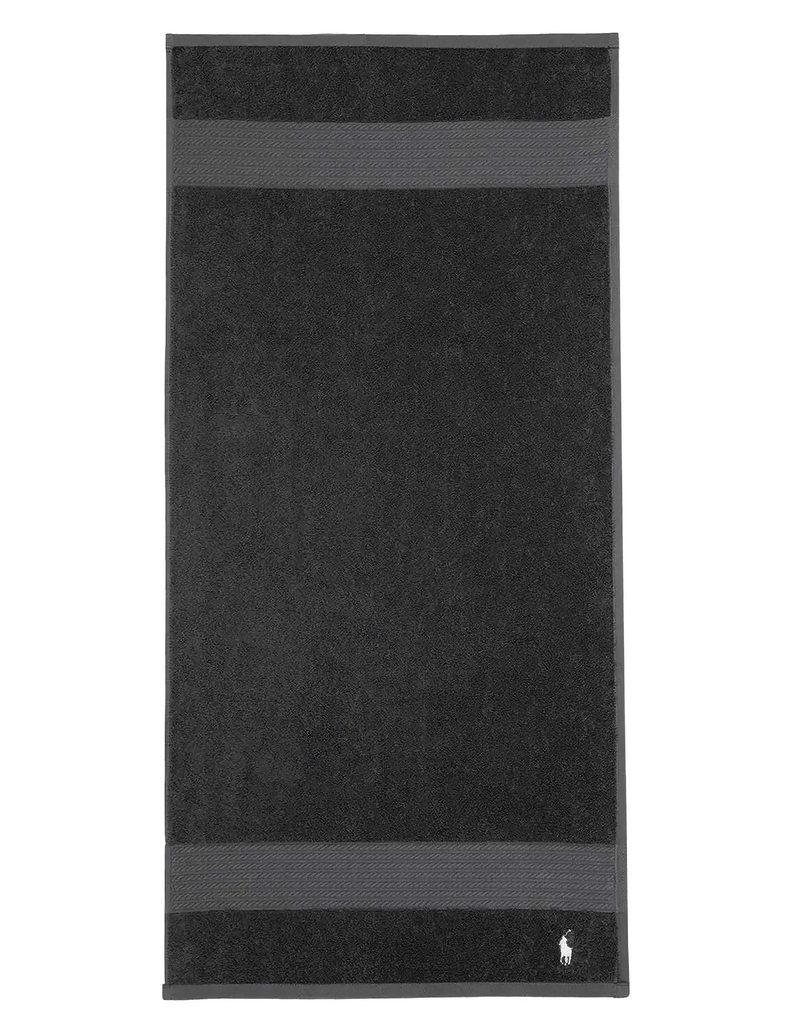 Ralph Lauren Home POLO PLAYER Handtowel - Textilien - CHARCOAL / black