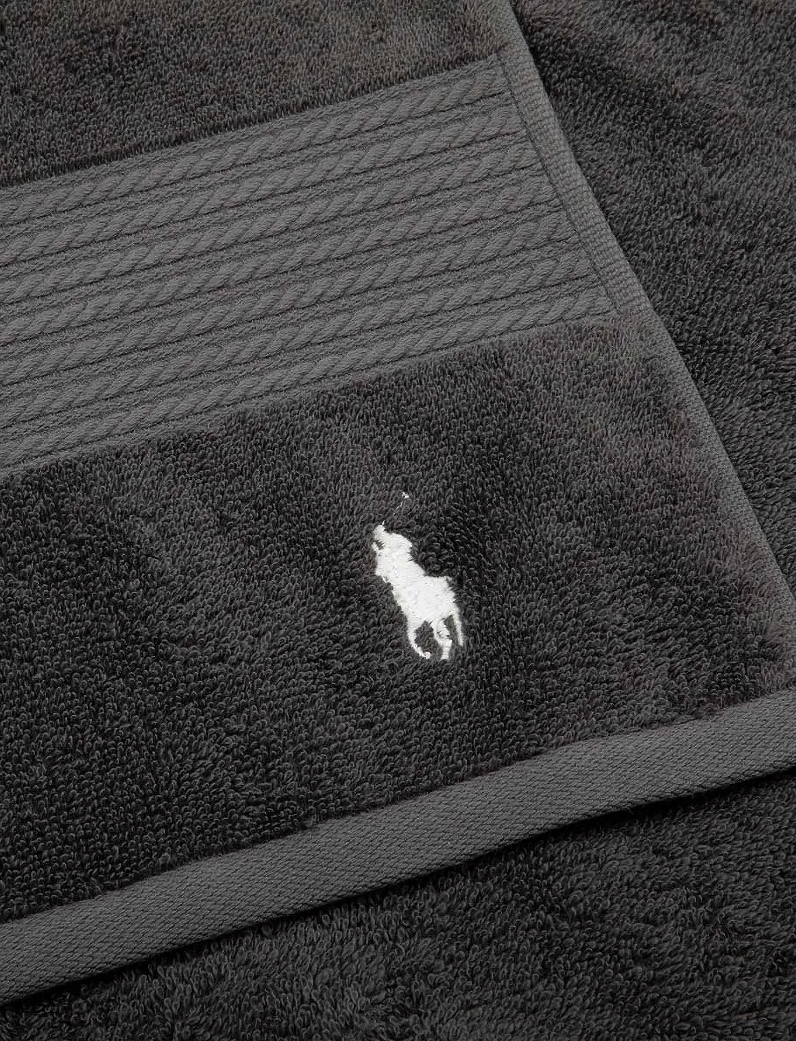 Ralph Lauren Home Player Handtowel, 50X100 cm, Towels & Bath Towels, Schwarz - Hand Homeware