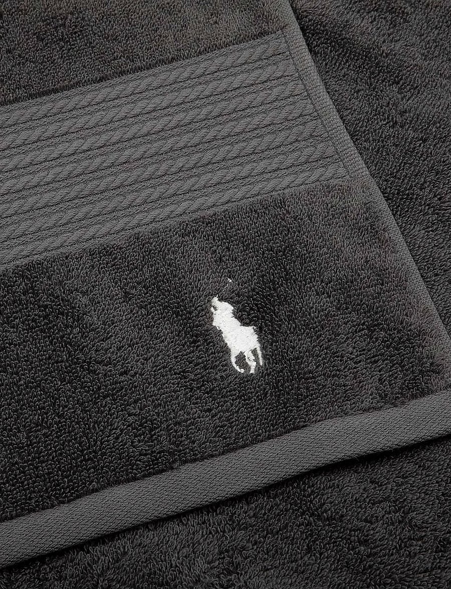 Ralph Lauren Home - POLO PLAYER Handtowel - käterätikud - charcoal - 0