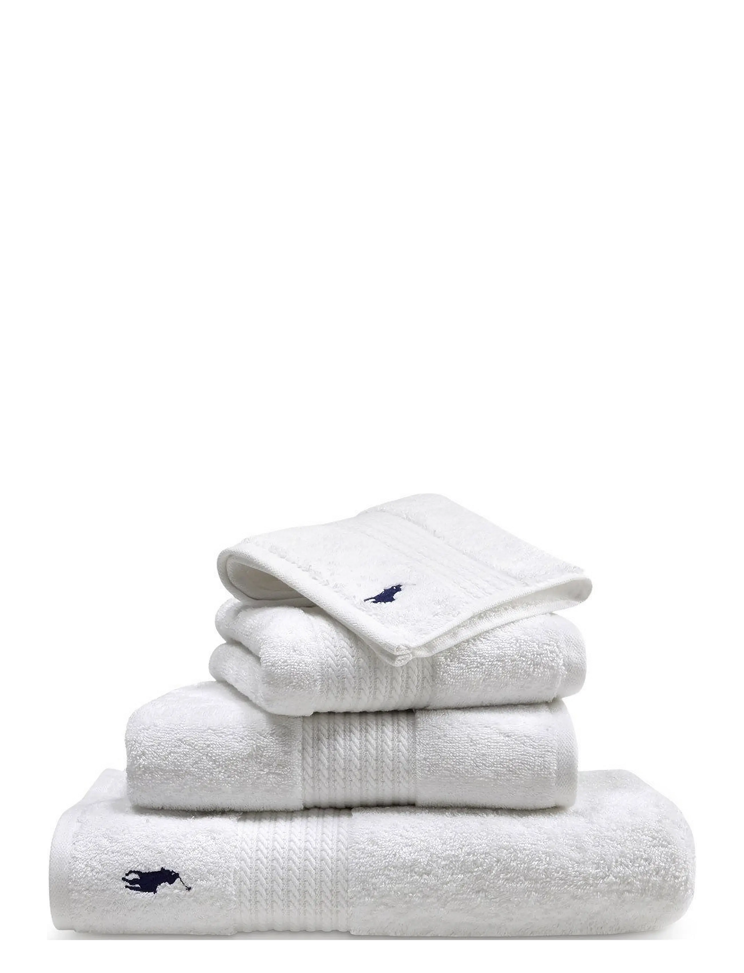 Ralph Lauren Home Player Handtowel, Hand Håndklæde, Hvid, Str: 50X100CM