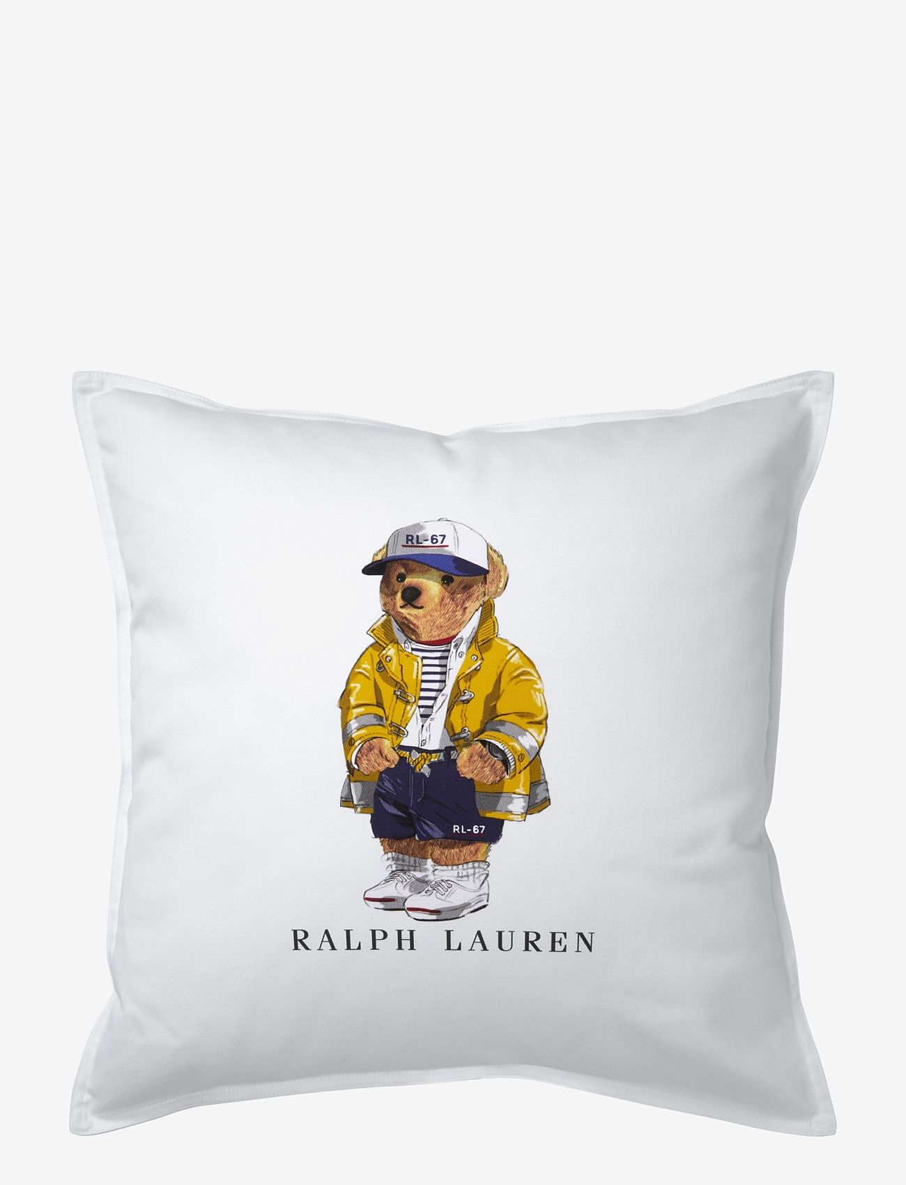 Ralph Lauren Home RL67BEAR Cushion cover - Tekstiilid - WHITE / white