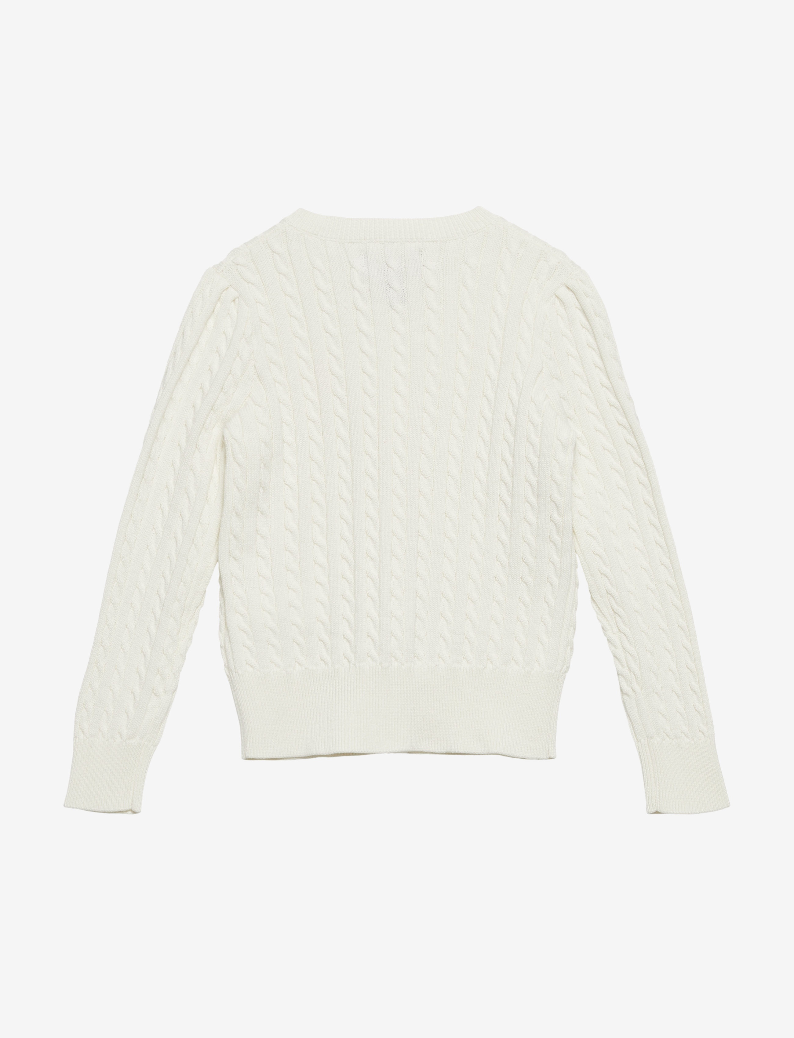 Ralph Lauren Kids - Mini-Cable Cotton Cardigan - warm white - 3