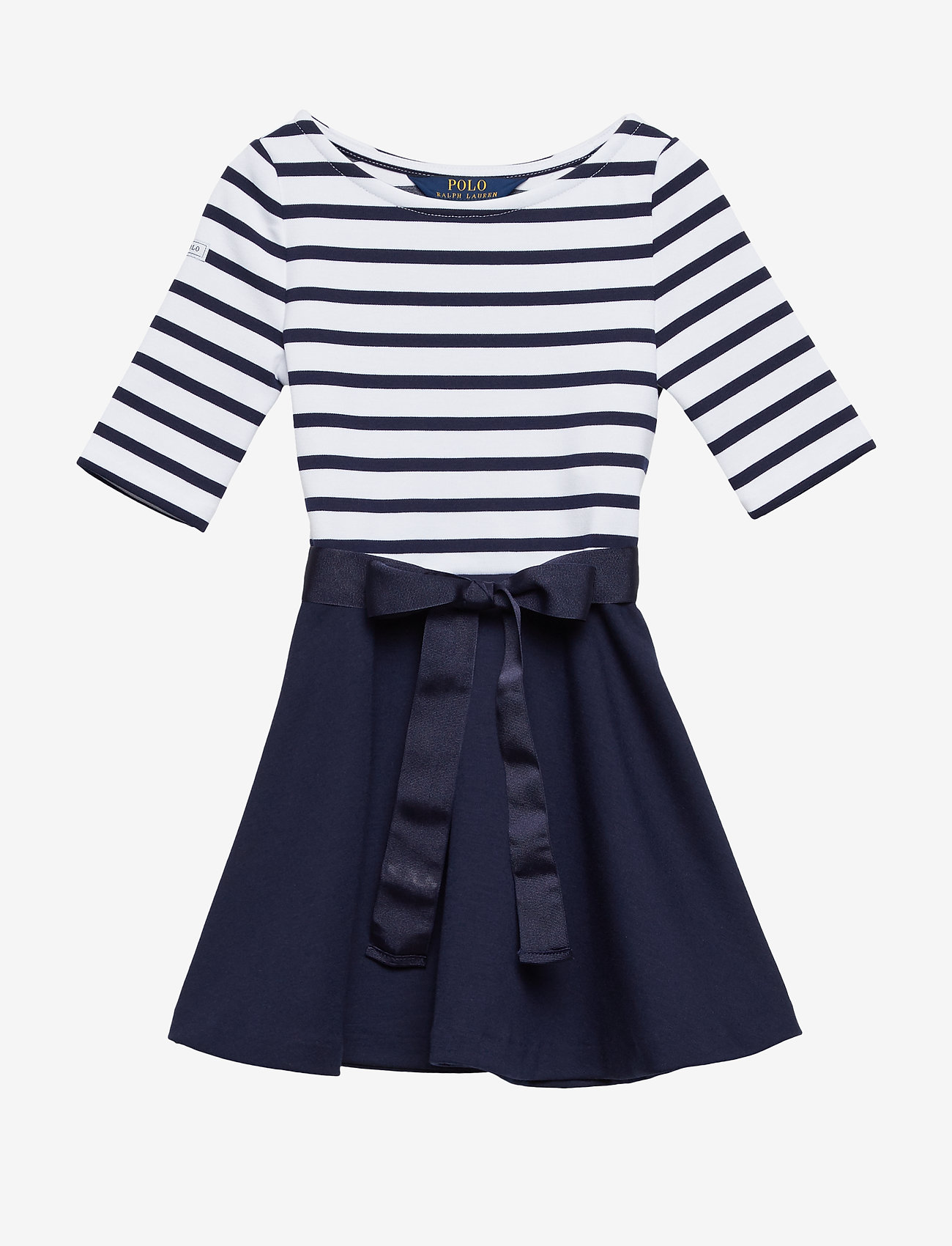 Ralph Lauren Kids - Two-Tone Ponte Dress - french navy/white - 0