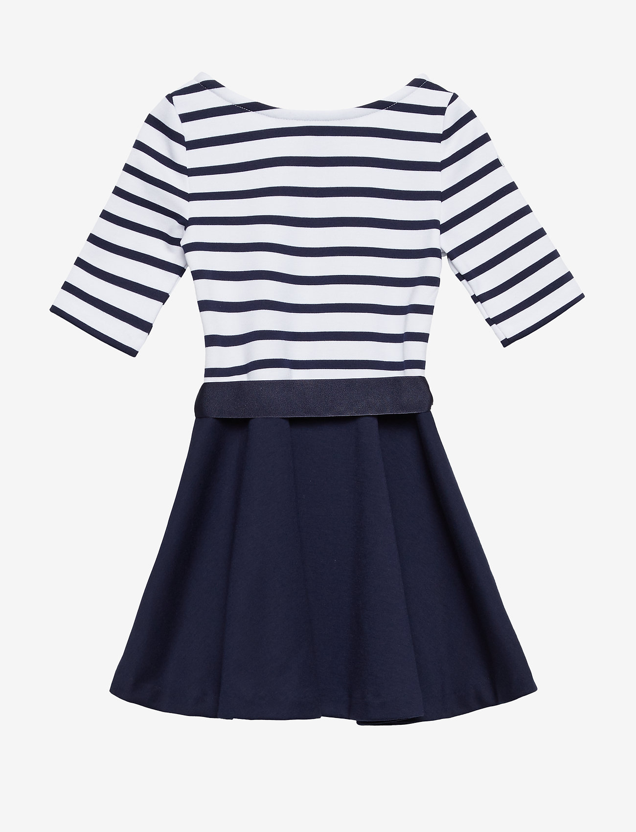 Ralph Lauren Kids - Two-Tone Ponte Dress - french navy/white - 3