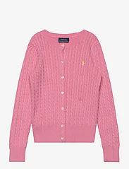 Ralph Lauren Kids - Mini-Cable Cotton Cardigan - cardigans - florida pink w/ o - 0