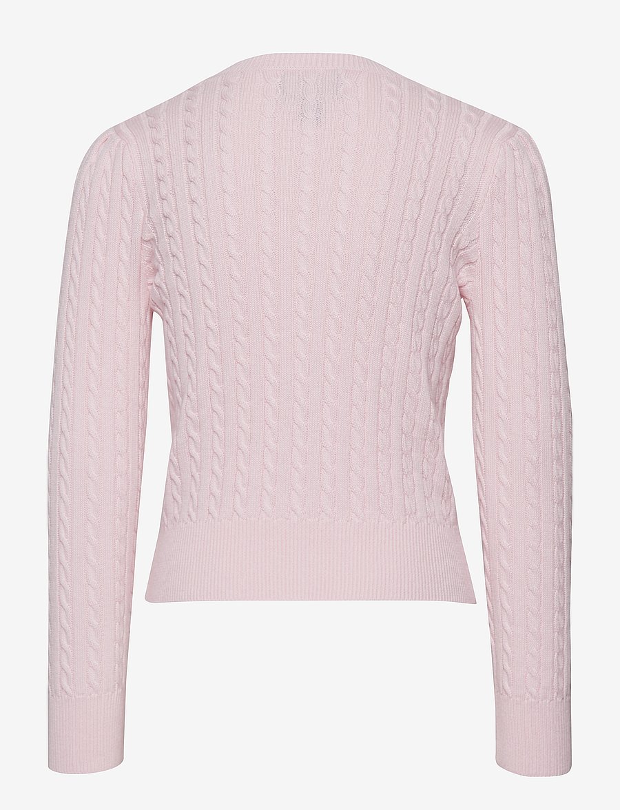 Ralph Lauren Kids - Mini-Cable Cotton Cardigan - cardigans - hint of pink - 1