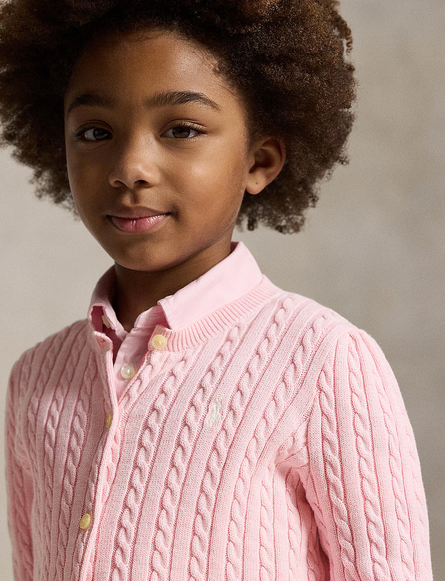 Ralph Lauren Kids - COTTON-TP-SWT - cardigans - hint of pink - 3