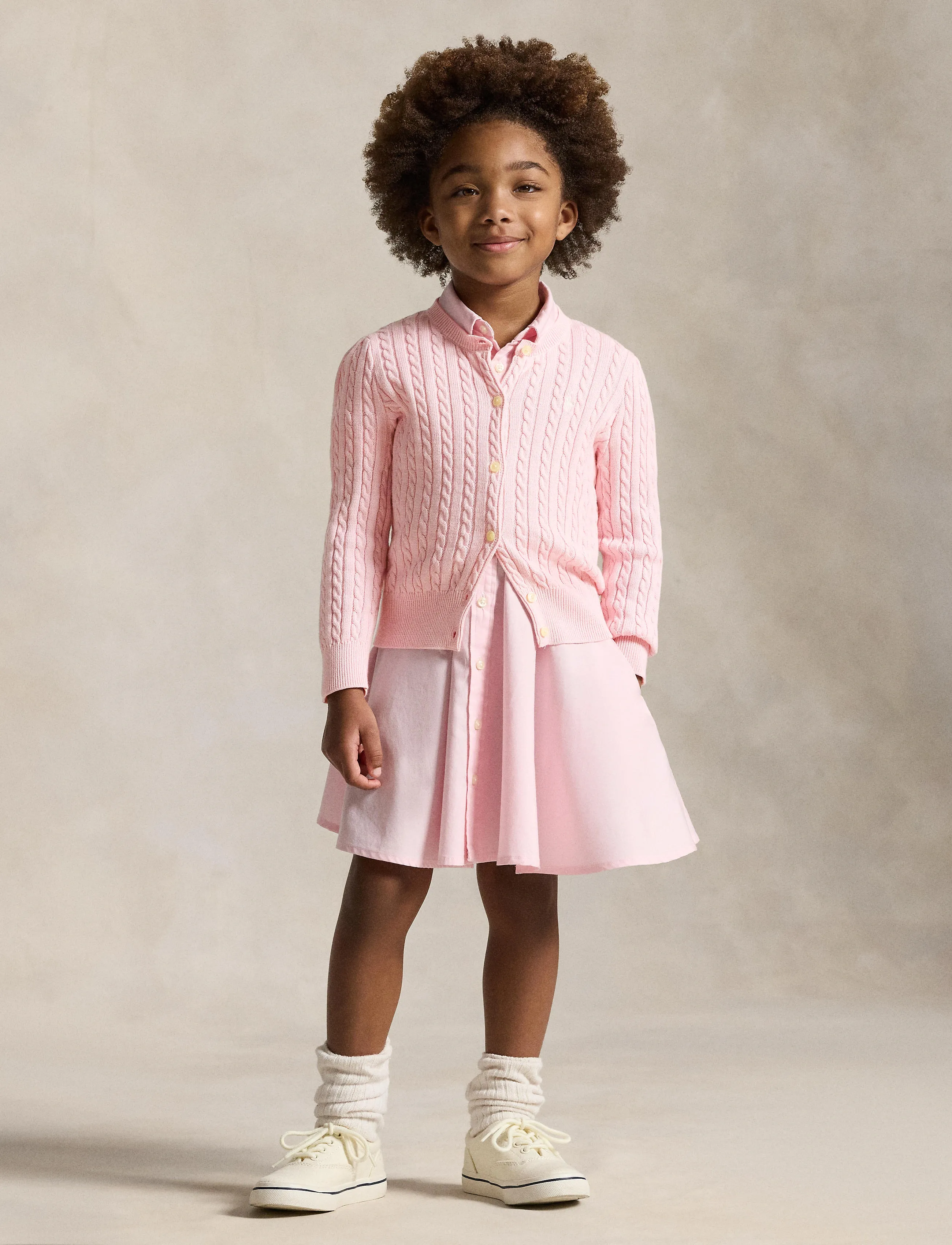 Ralph Lauren Kids - COTTON-TP-SWT - cardigans - hint of pink - 5
