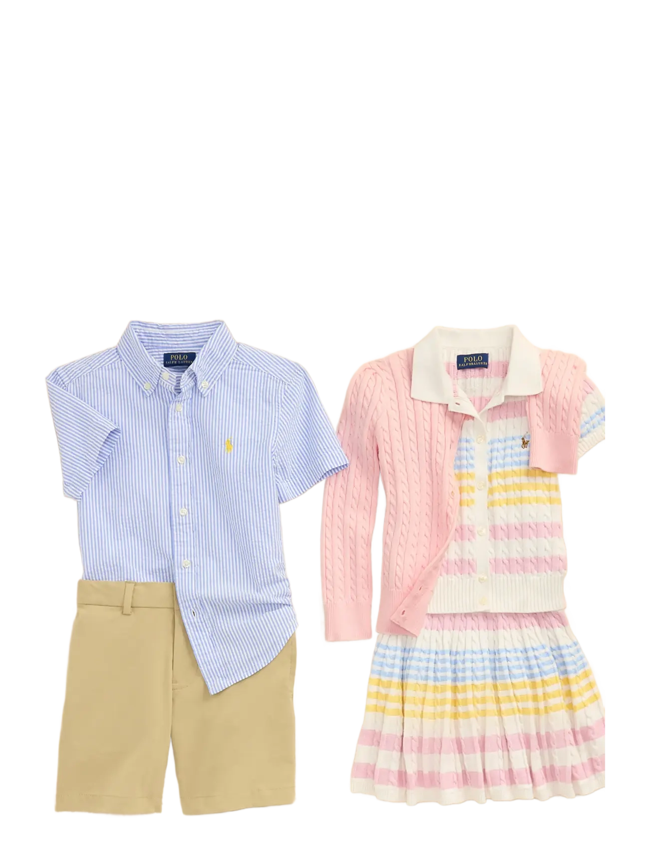 Ralph Lauren Kids - COTTON-TP-SWT - cardigans - hint of pink - 2