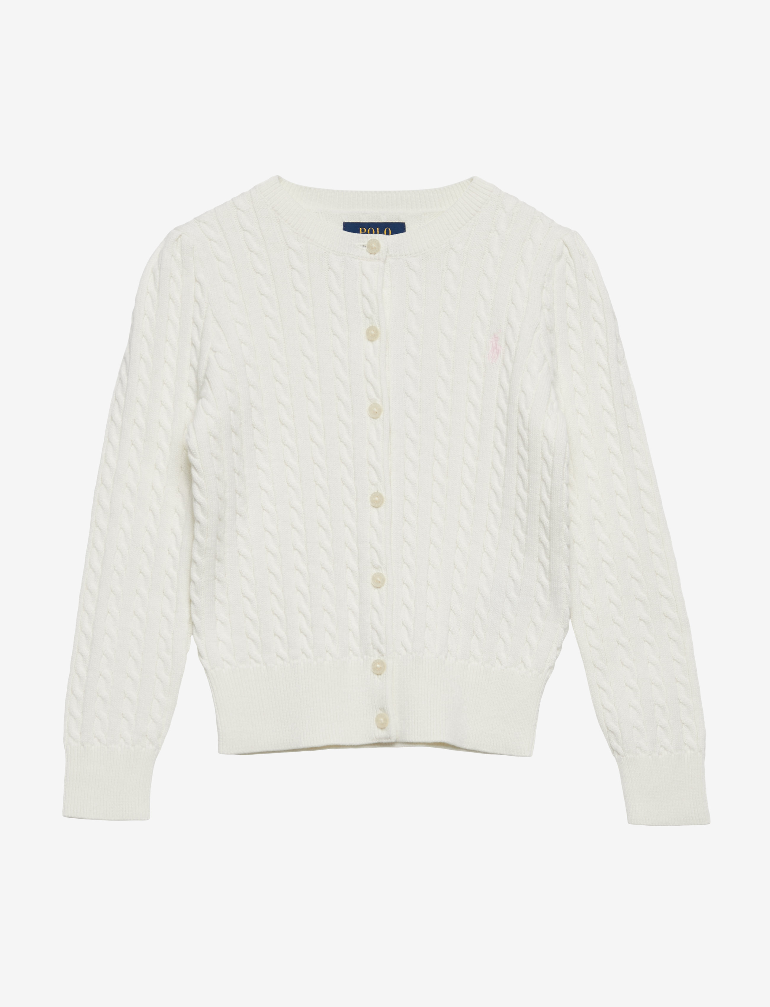 Ralph Lauren Kids - Mini-Cable Cotton Cardigan - warm white - 1