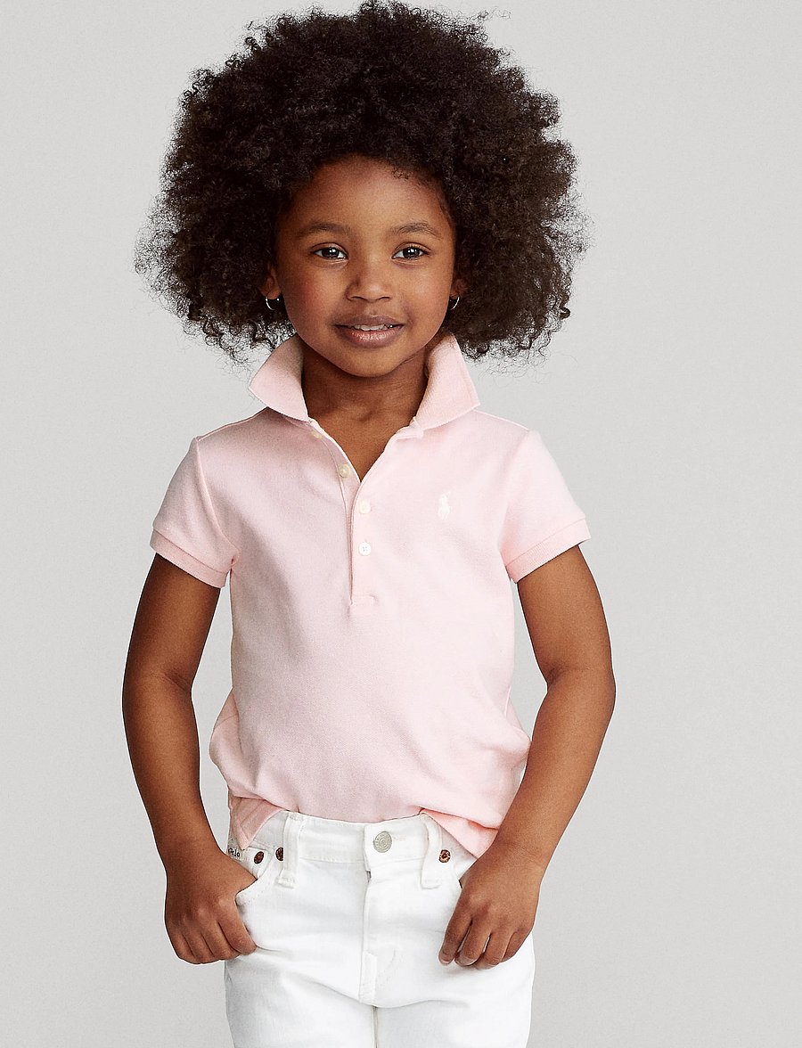 Ralph Lauren Kids - MESH-SS POLO SHIRT - kurzärmelig - hint of pink - 4