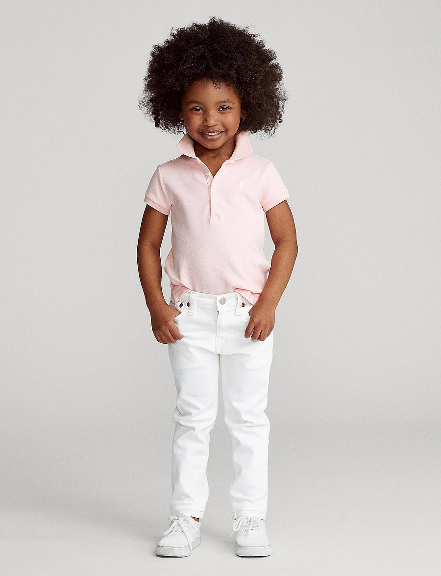 Ralph Lauren Kids - MESH-SS POLO SHIRT - kurzärmelig - hint of pink - 0