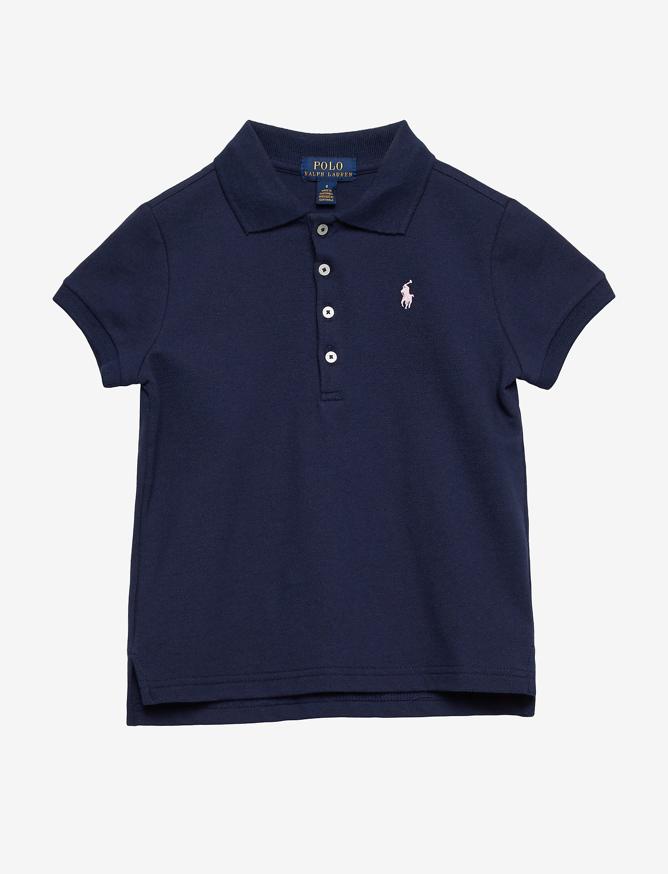 Ralph Lauren Kids - Stretch Mesh Polo Shirt - kortærmede poloer - refined navy - 0