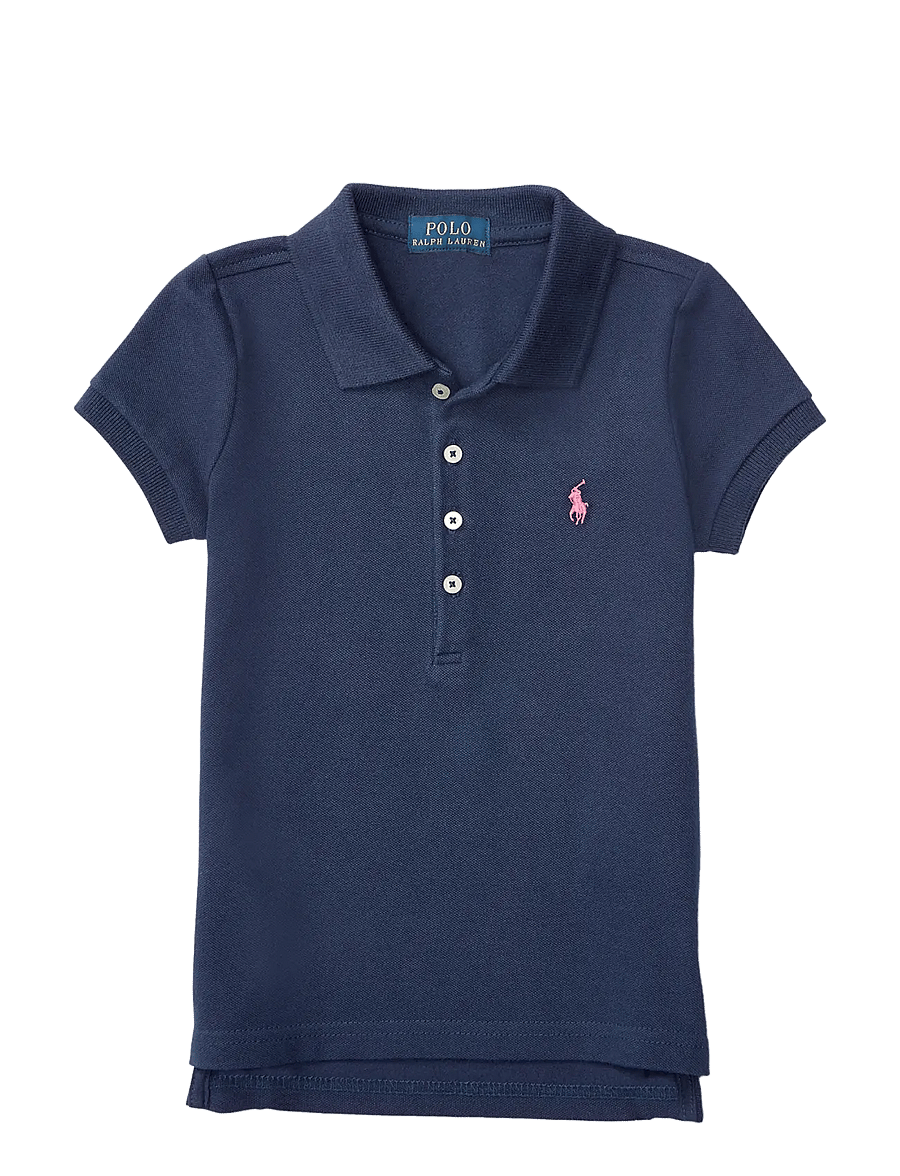 Ralph Lauren Kids - MESH-SS POLO SHIRT - kortärmade pikéer - refined navy - 0