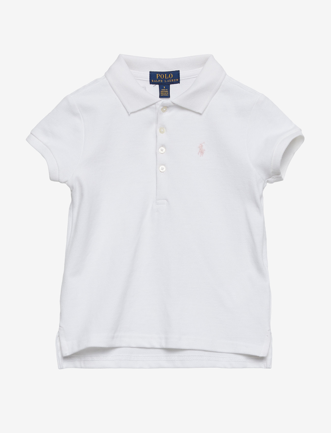 Ralph Lauren Kids - Stretch Mesh Polo Shirt - kortärmade pikéer - white - 1