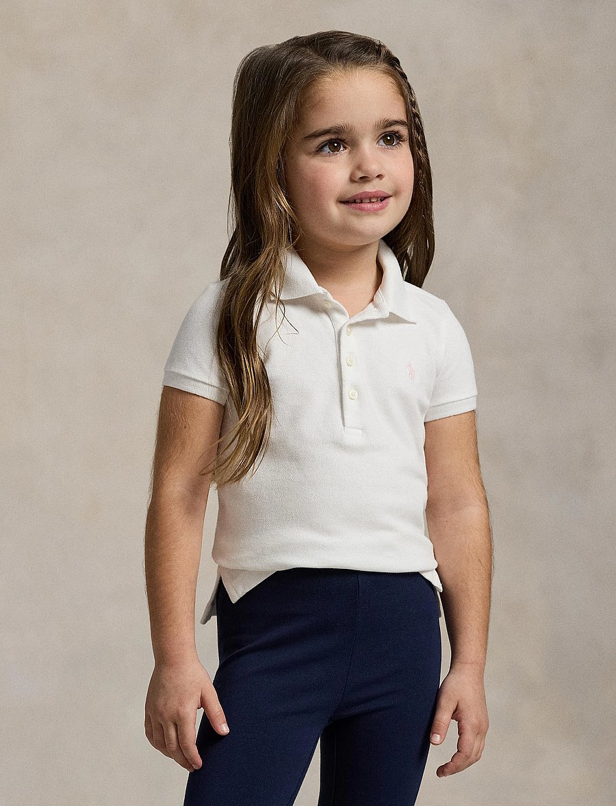Ralph Lauren Kids - MESH-SS POLO SHIRT - kurzärmelig - white - 4