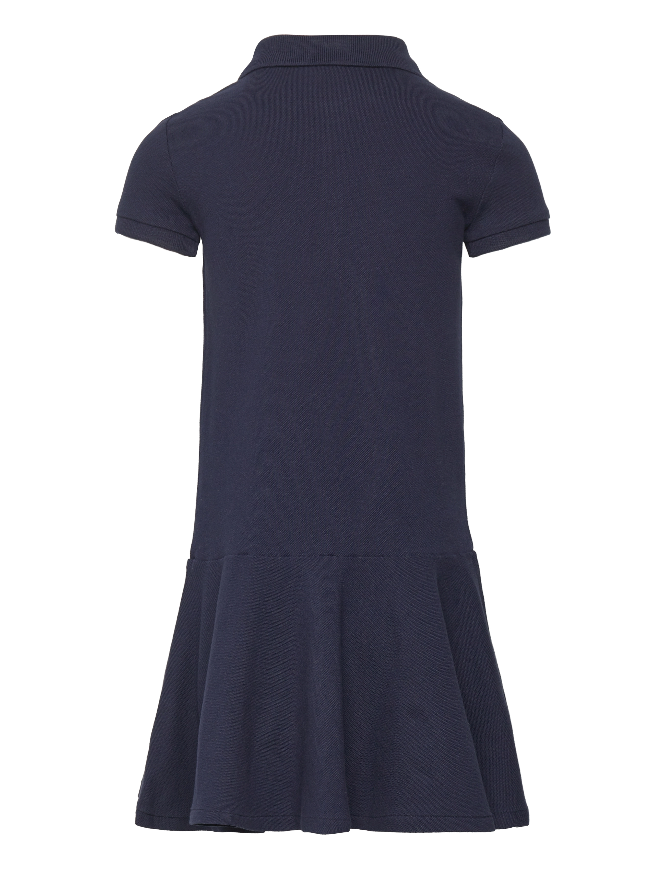 Ralph Lauren Kids - Stretch Mesh Polo Dress - kortærmede hverdagskjoler - refined navy - 2