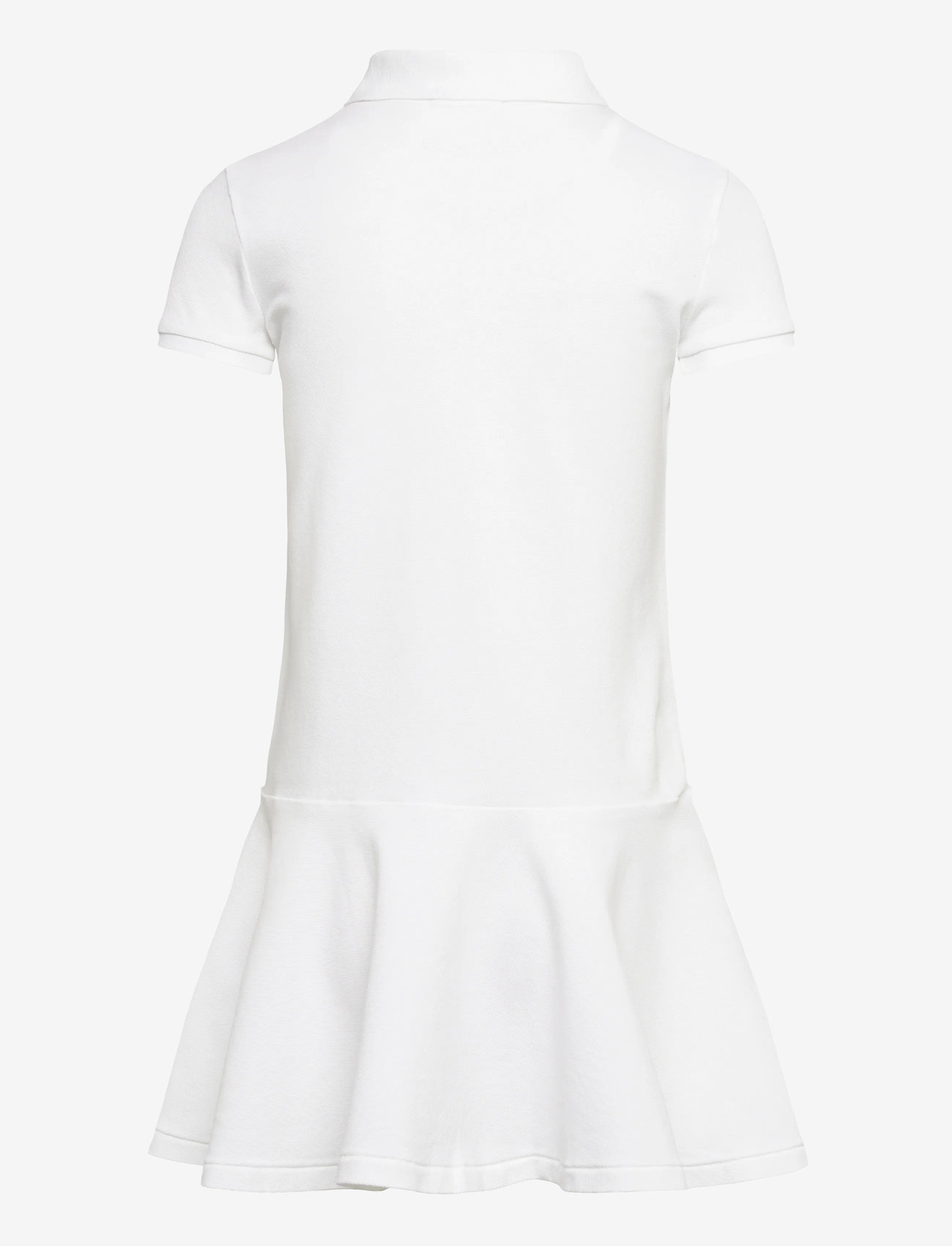 Ralph Lauren Kids - Stretch Mesh Polo Dress - lühikeste varrukatega vabaaja kleidid - white - 2