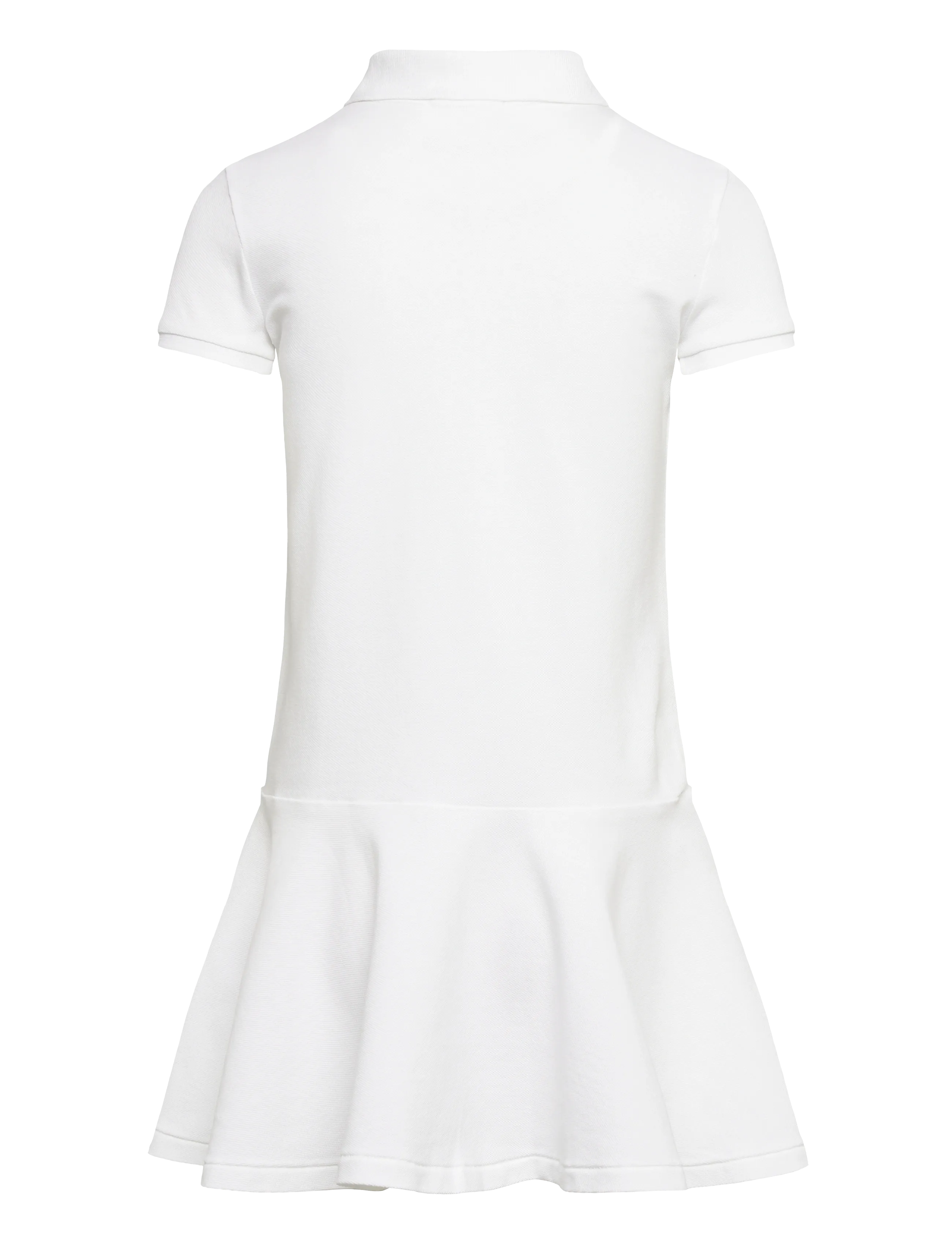 Ralph Lauren Kids - Stretch Mesh Polo Dress - kortärmade vardagsklänningar - white - 2