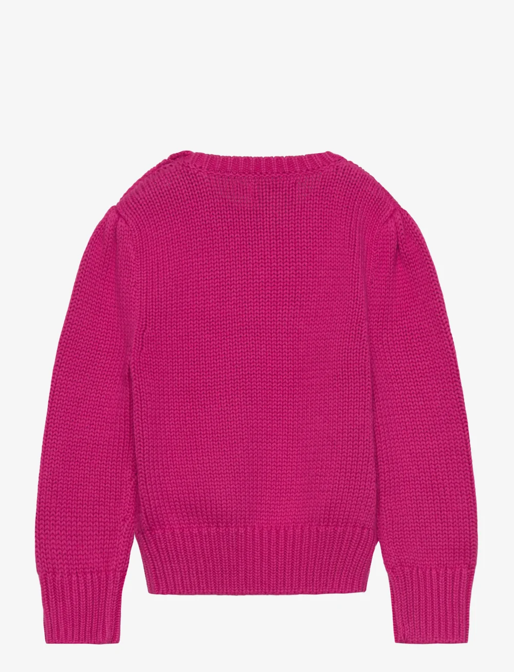 Ralph Lauren Kids - Flag Cotton Crewneck Sweater - stickade tröjor - preppy pink - 1