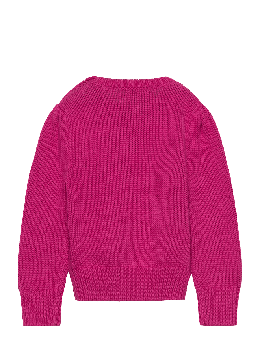 Ralph Lauren Kids - Flag Cotton Crewneck Sweater - pullover - preppy pink - 1