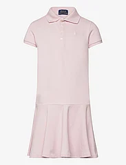 Ralph Lauren Kids - Stretch Mesh Polo Dress - lyhythihaiset arkimekot - hint of pink w/ w - 0