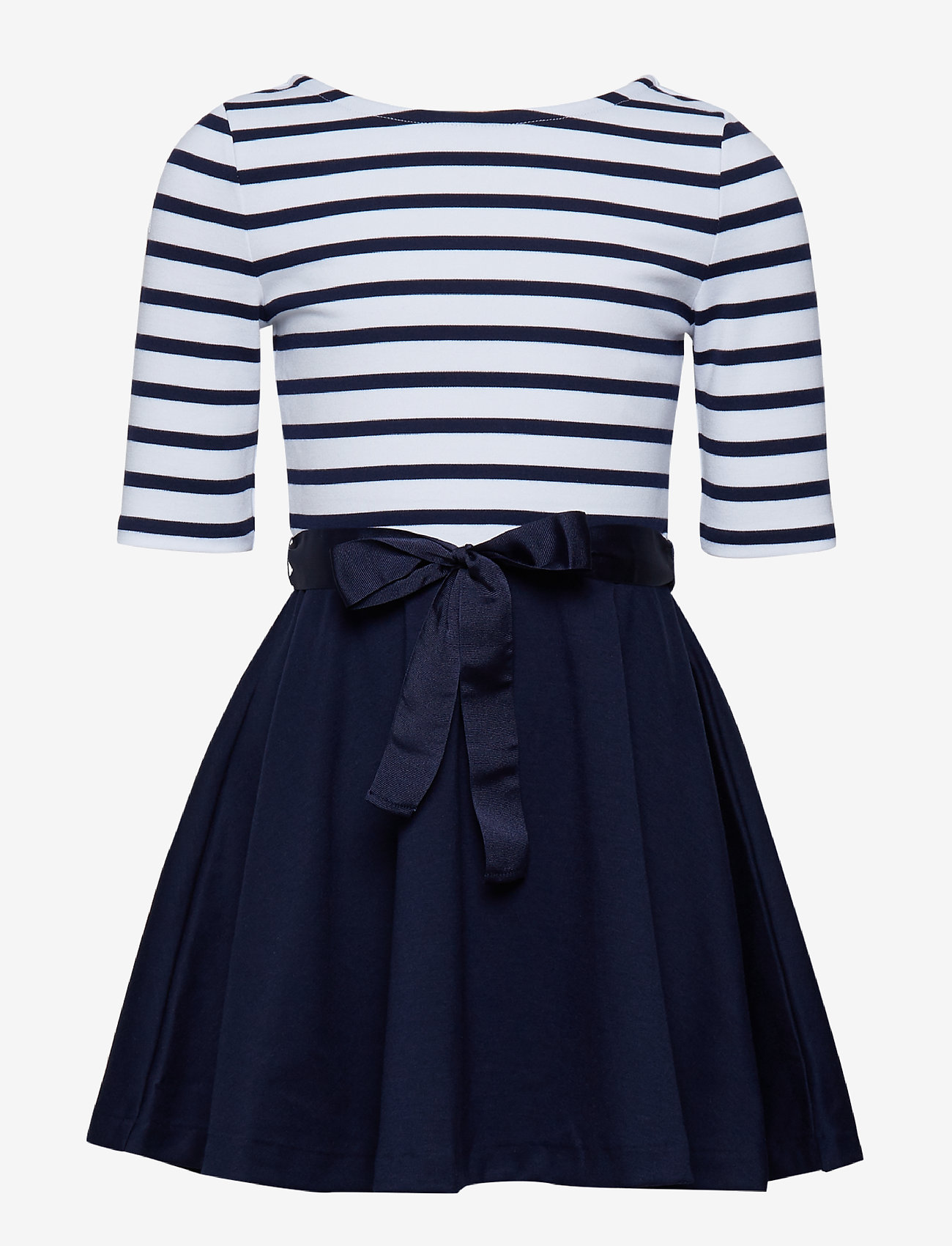 Ralph Lauren Kids - Two-Tone Ponte Dress - french navy/white - 2