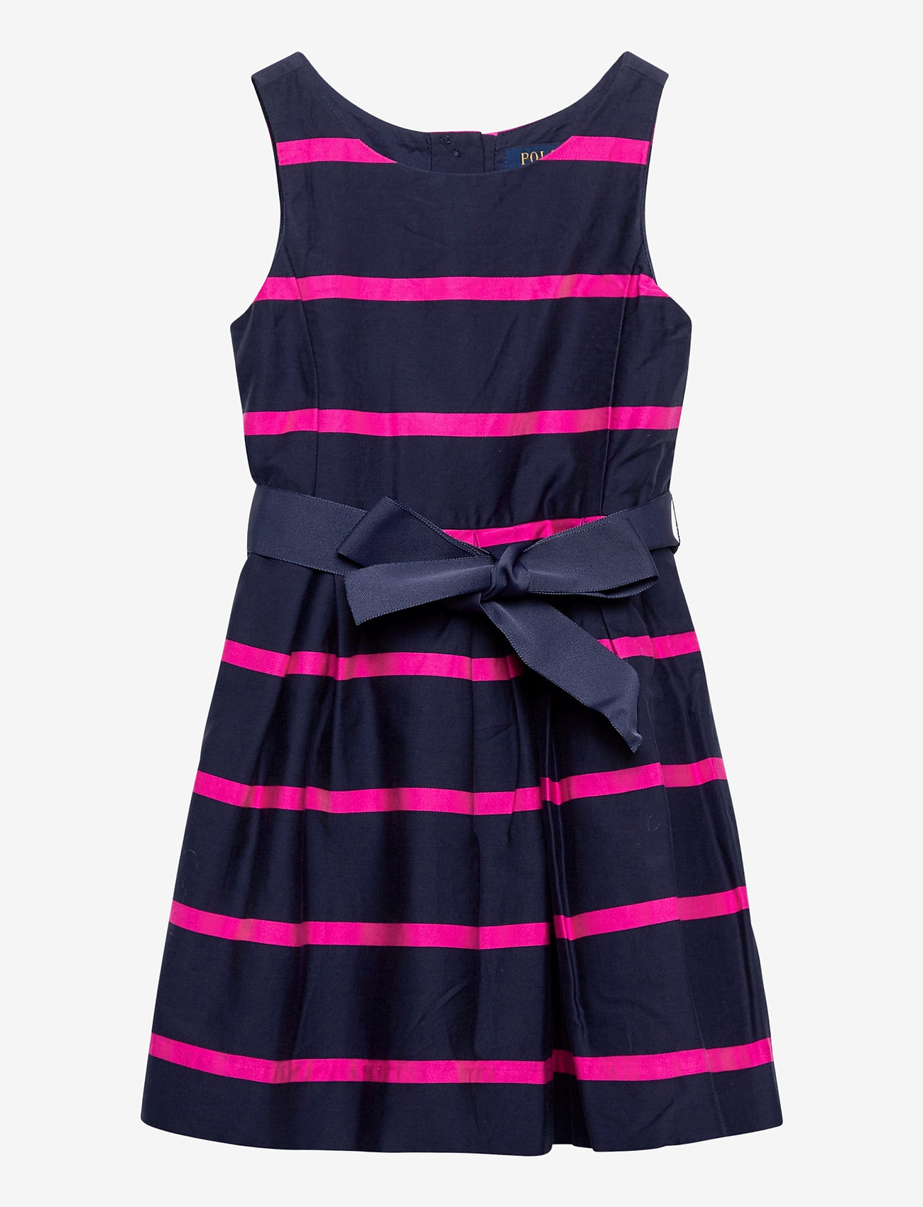 Ralph Lauren Kids - YD SATEEN-STRIPE DRESS-DR-WVN - french navy multi - 0