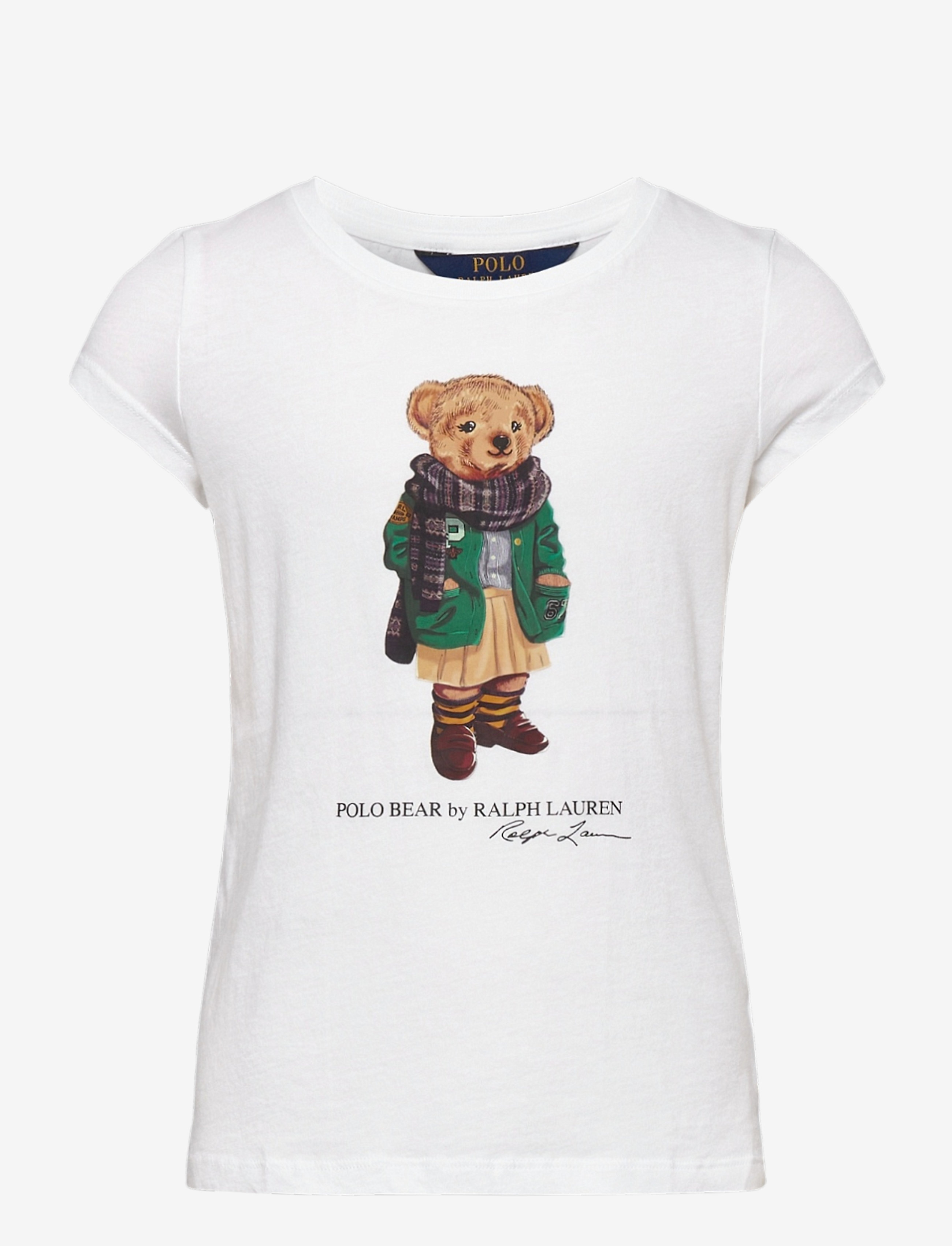 Ralph Lauren Kids - Cardigan Bear Jersey Tee - white - 0