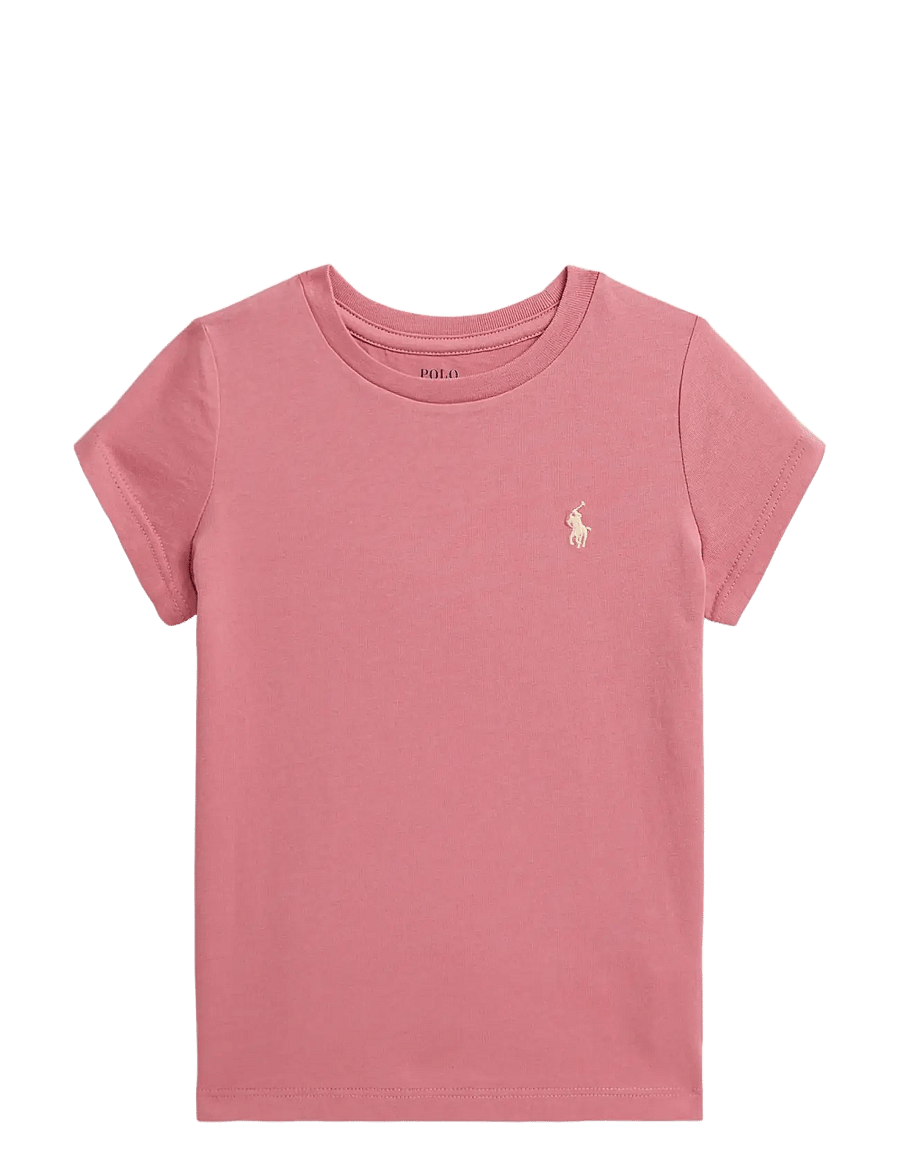 Ralph Lauren Kids - 30/1 JERSEY-SS CN TEE-TP-KNT - kortærmede t-shirts - desert rose sp26 - 0