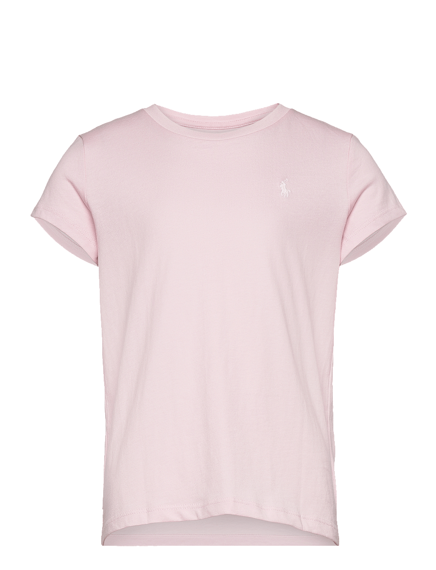 Ralph Lauren Kids - 30/1 JERSEY-SS CN TEE-TP-KNT - kurzärmelige - hint of pink - 0