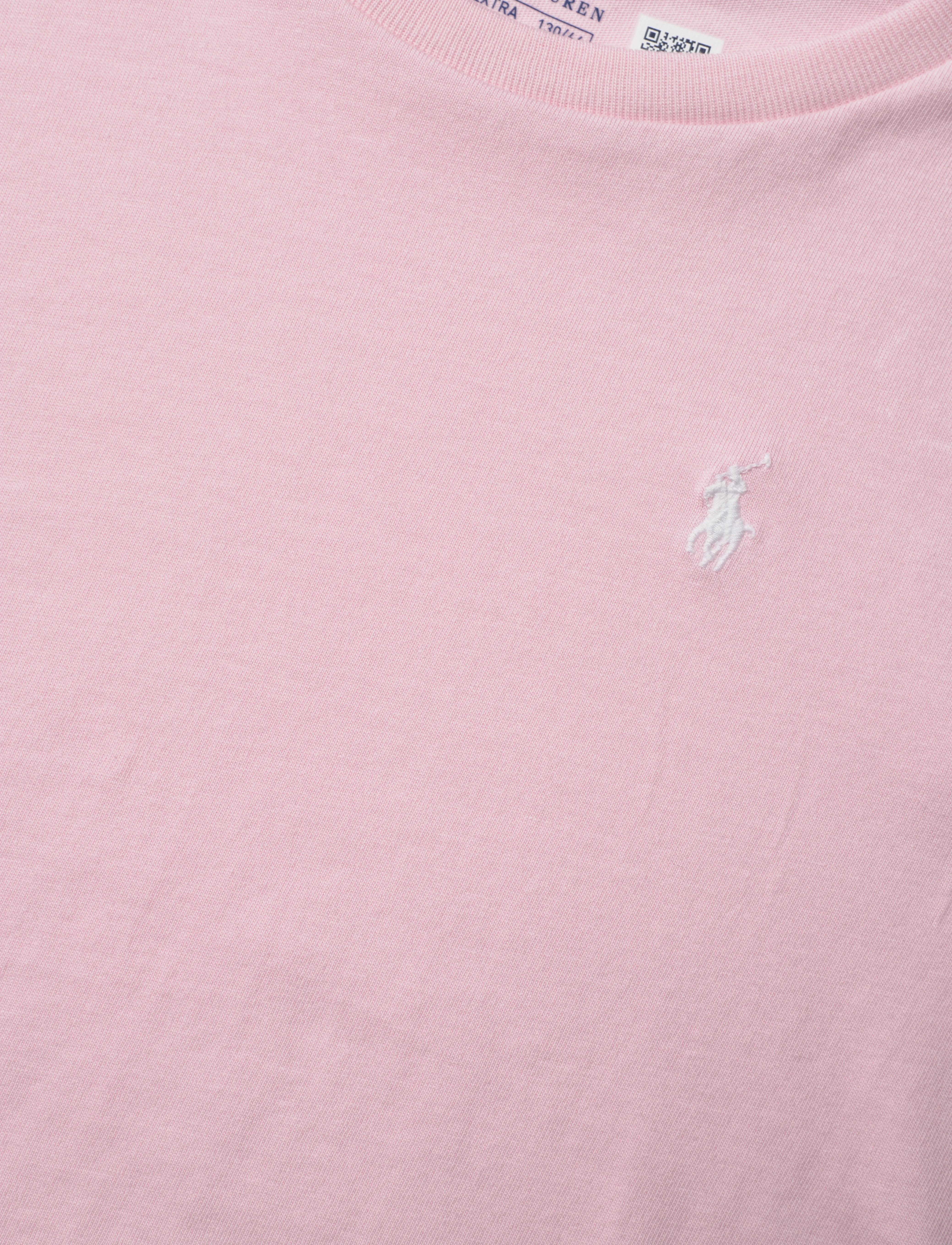 Ralph Lauren Kids - 30/1 JERSEY-SS CN TEE-TP-KNT - short-sleeved t-shirts - hint of pink - 2