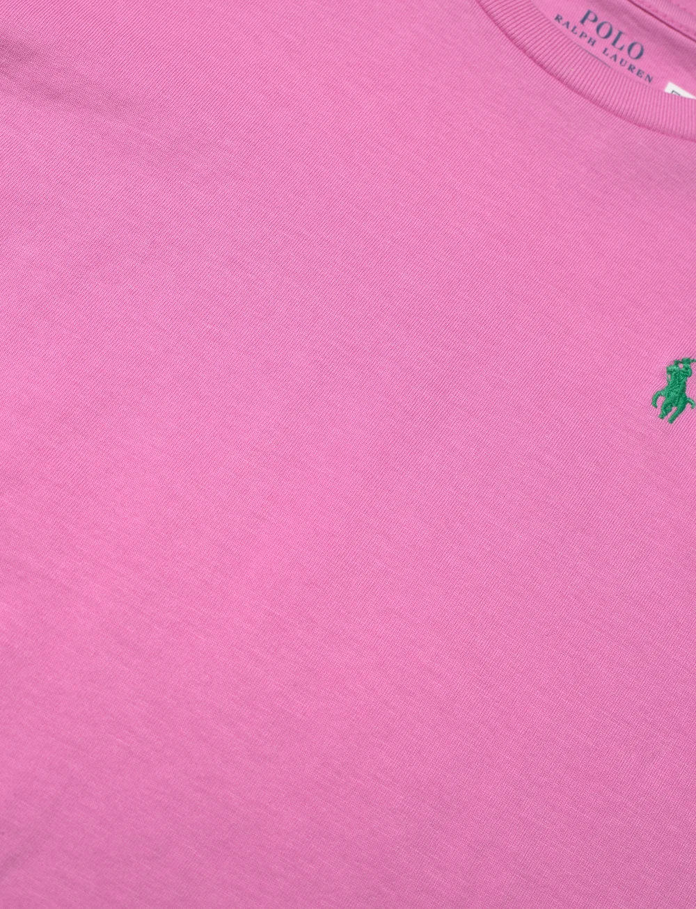 Ralph Lauren Kids - 30/1 JERSEY-SS CN TEE-TP-KNT - t-shirts à manches courtes - laguna pink w/ pl - 2