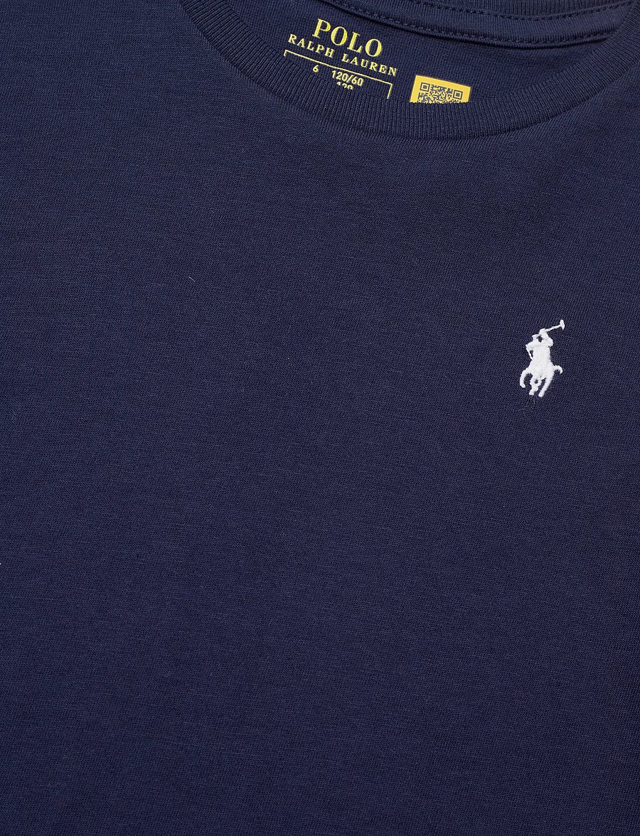 Ralph Lauren Kids - Cotton Jersey Tee - marškinėliai trumpomis rankovėmis - newport navy w/wh - 2