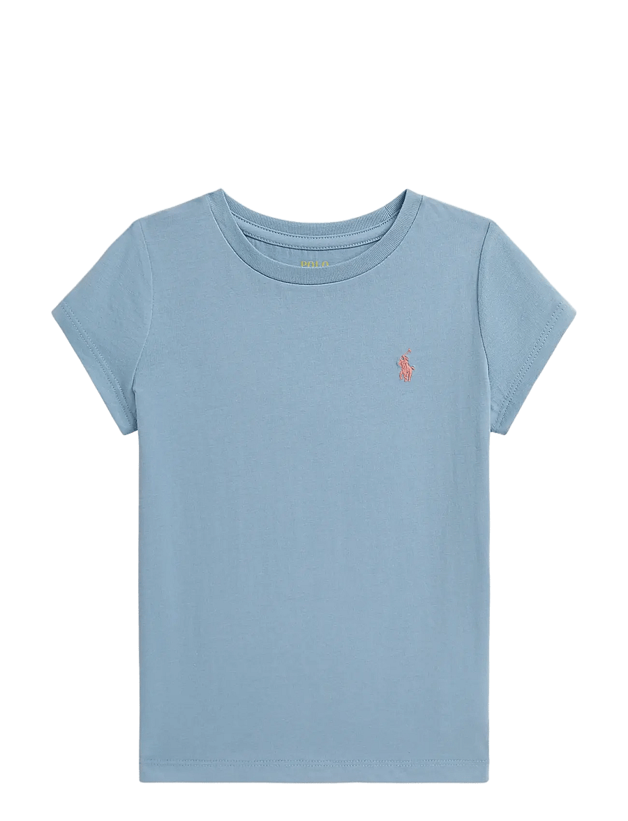 Ralph Lauren Kids - 30/1 JERSEY-SS CN TEE-TP-KNT - kortærmede t-shirts - vessel blue - 0
