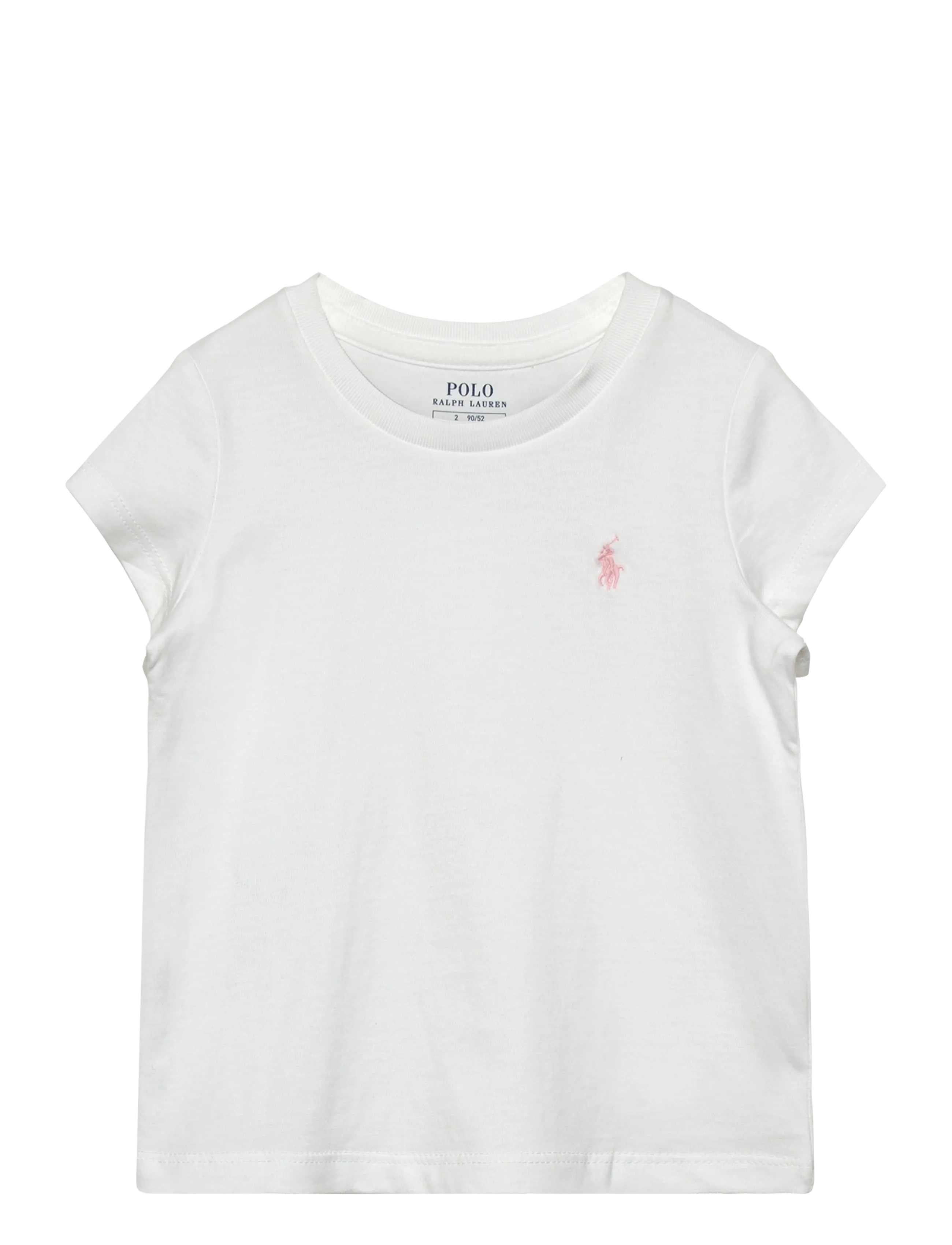 Ralph Lauren Kids Cotton Jersey Tee - Toppar & T-shirts - WHITE W/ HINT OF / white