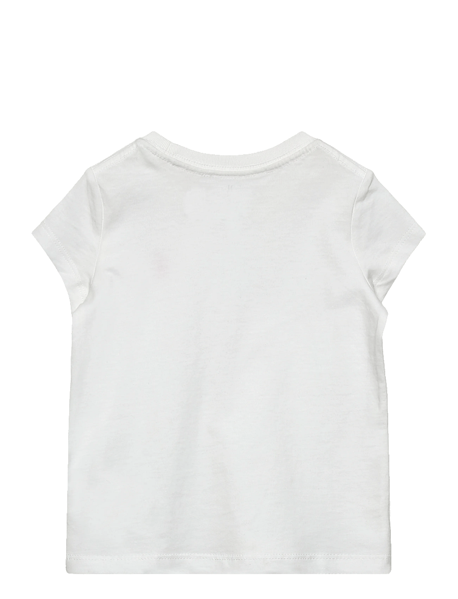 Ralph Lauren Kids - 30/1 JERSEY-SS CN TEE-TP-KNT - t-shirts à manches courtes - white w/ hint of - 1