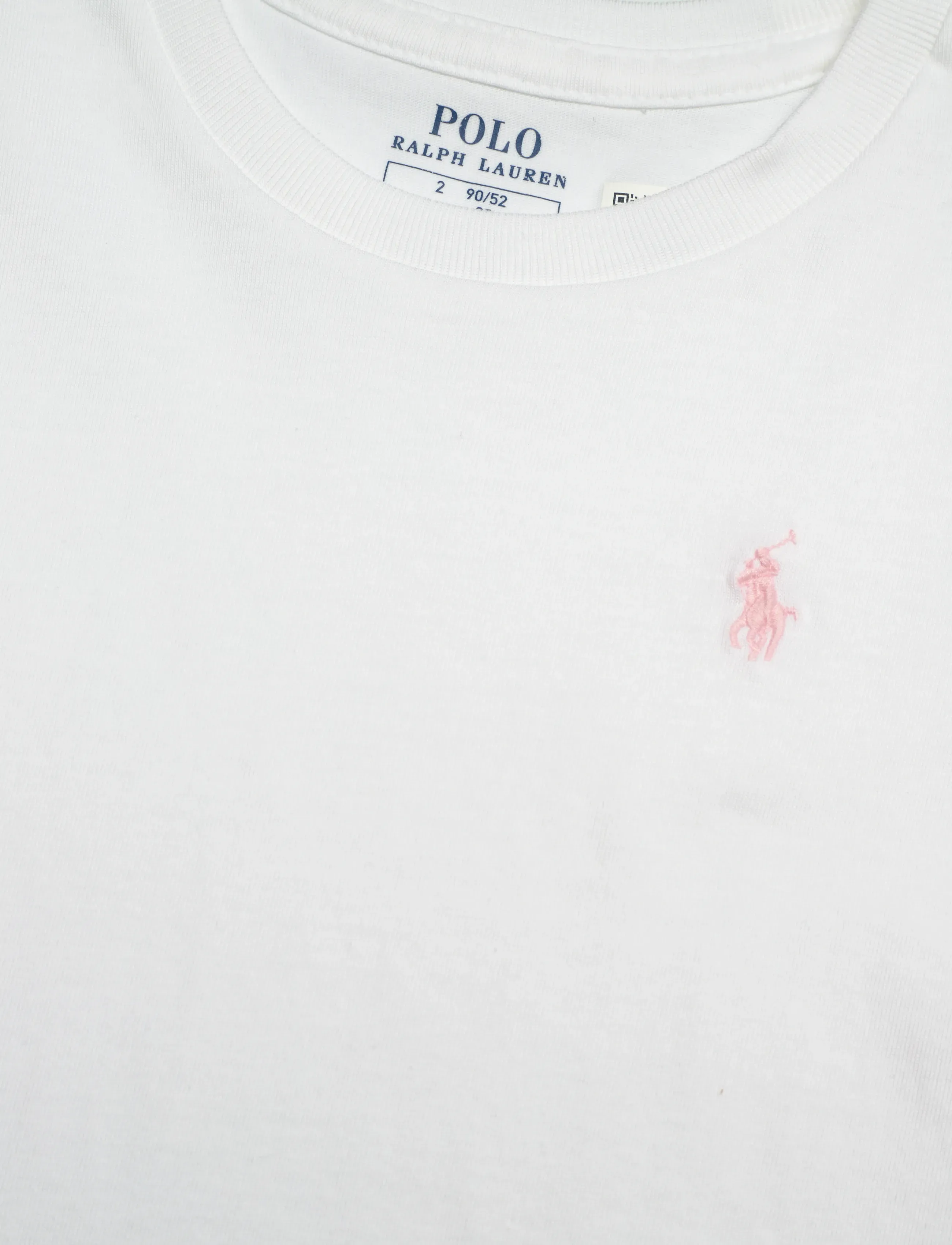 Ralph Lauren Kids - 30/1 JERSEY-SS CN TEE-TP-KNT - t-shirts à manches courtes - white w/ hint of - 2