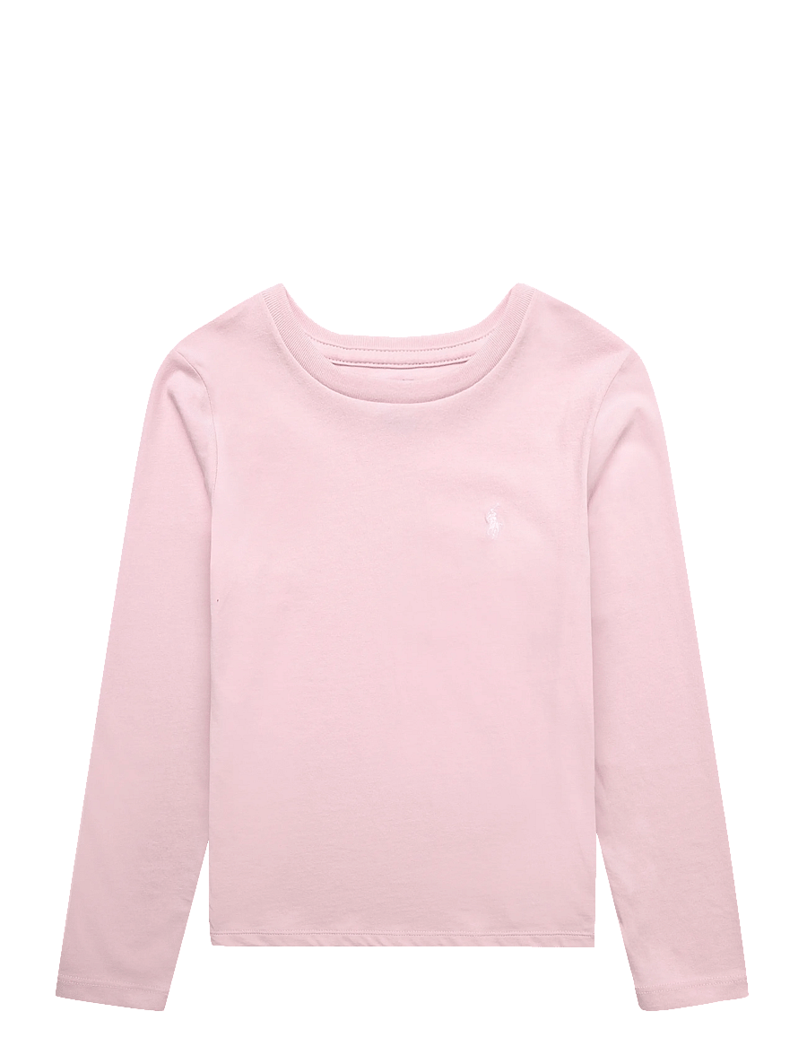 Ralph Lauren Kids - Cotton Jersey Tee - pikkade varrukatega t-särgid - hint of pink - 0