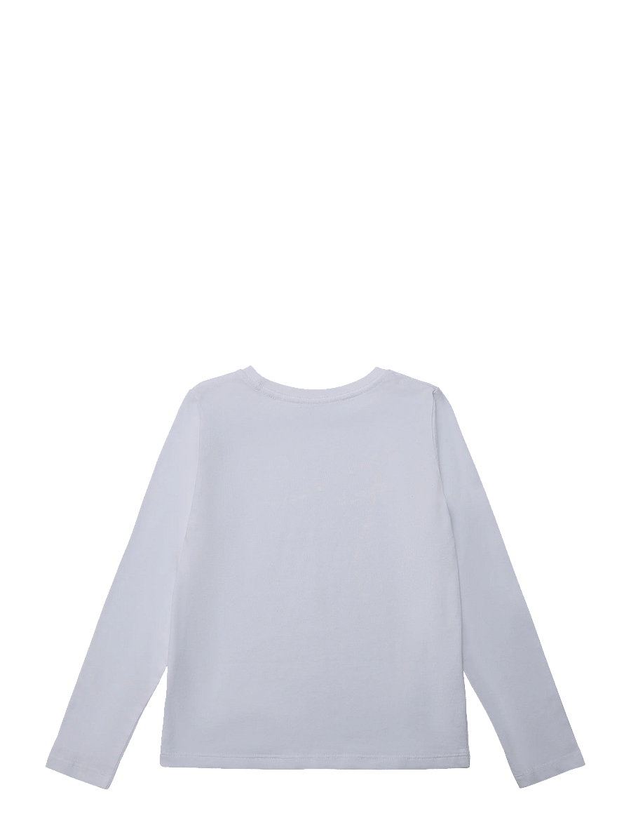 Ralph Lauren Kids - Cotton Jersey Tee - långärmade t-shirts - white w hint of pink pp - 1