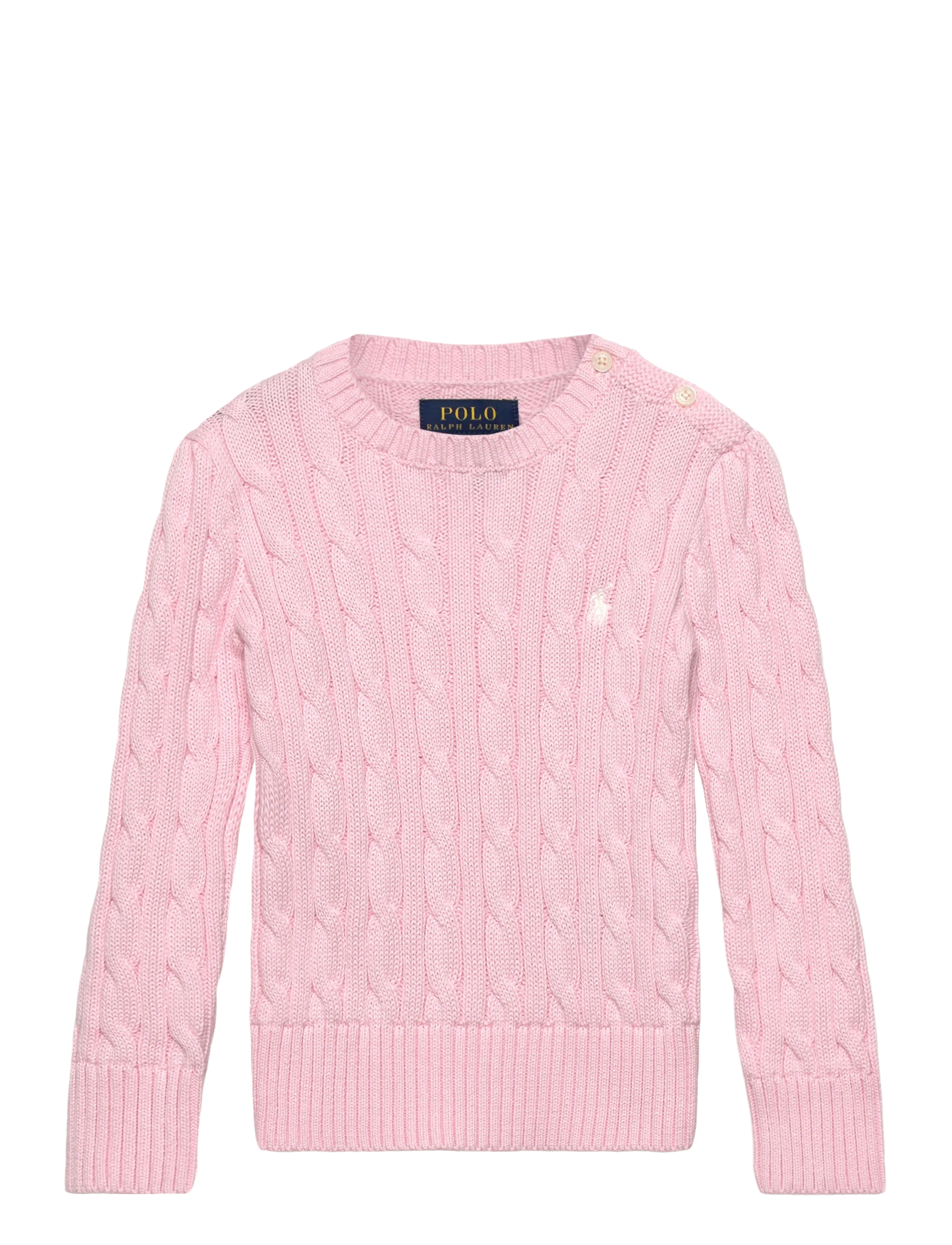 Ralph Lauren Kids 20/2 COTTON-CABLE CN-TP-SWT - Strickmode - HINT OF PINK W/ N / pink/rose