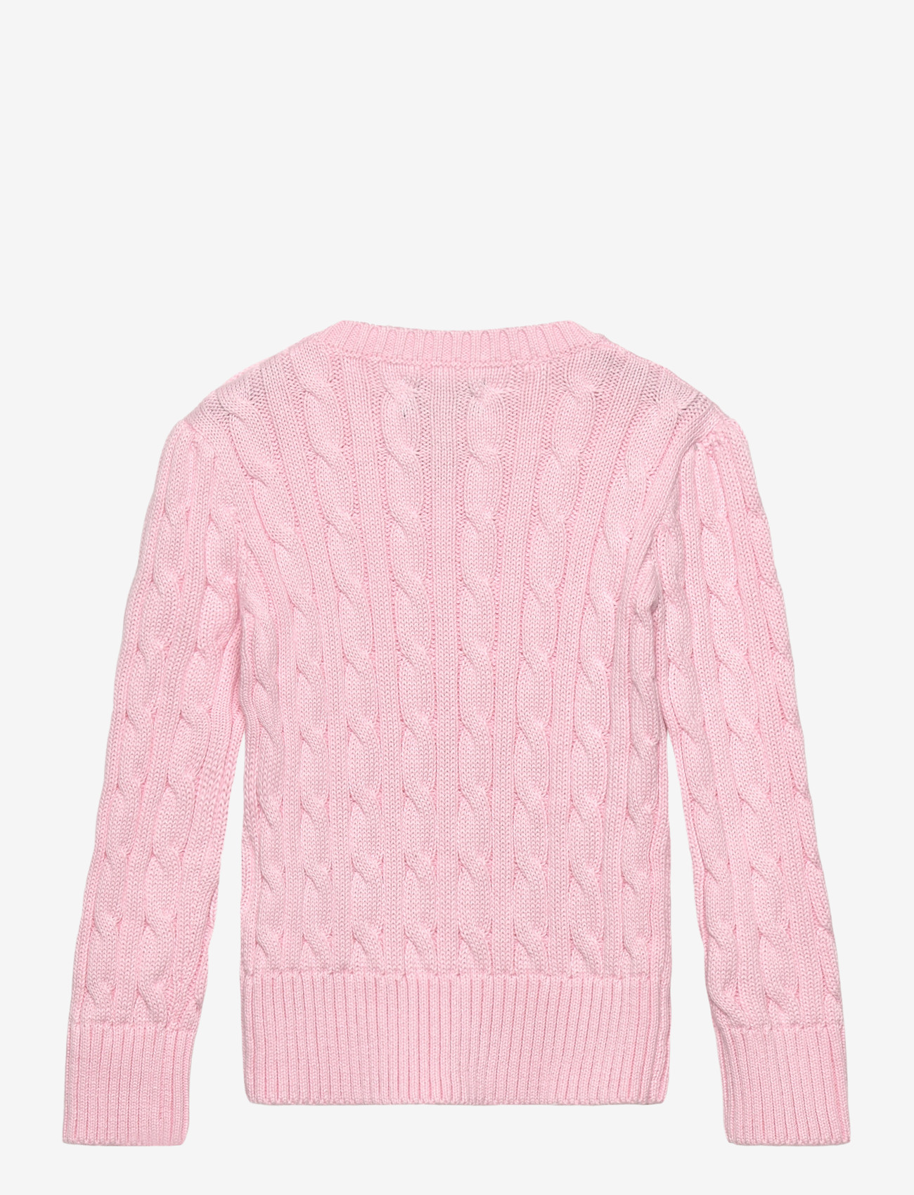 Ralph Lauren Kids - Cable-Knit Cotton Sweater - trøjer - hint of pink w/ n - 1