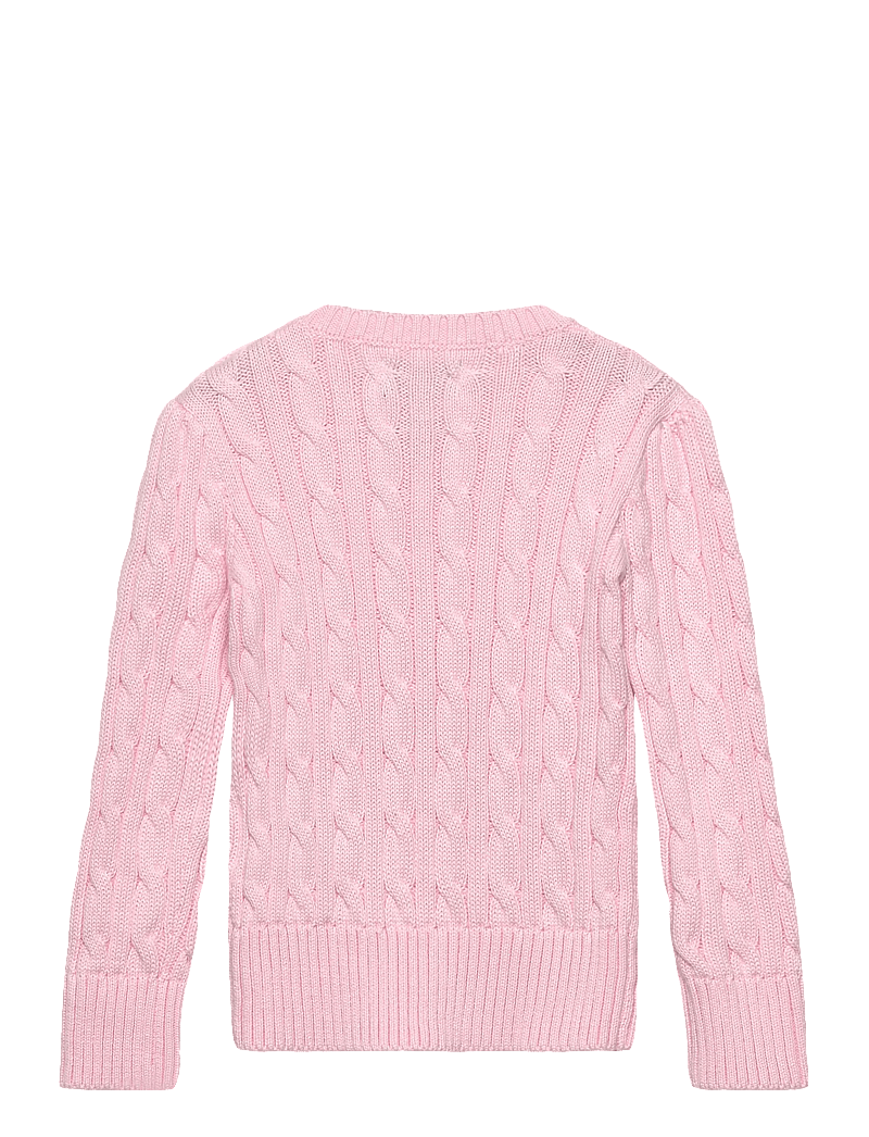 Ralph Lauren Kids - Cable-Knit Cotton Sweater - trøjer - hint of pink w/ n - 1