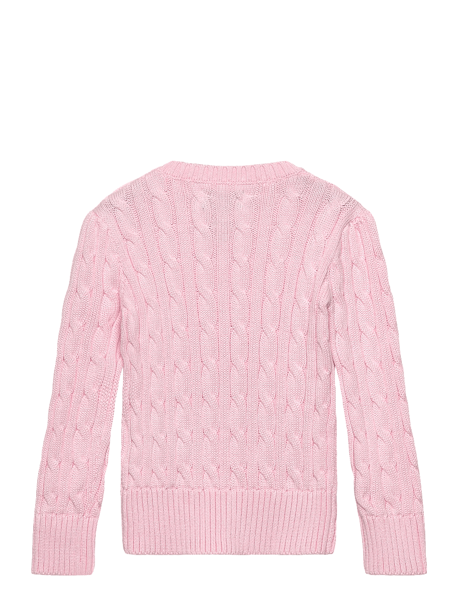 Ralph Lauren Kids - Cable-Knit Cotton Sweater - pullover - hint of pink w/ n - 2